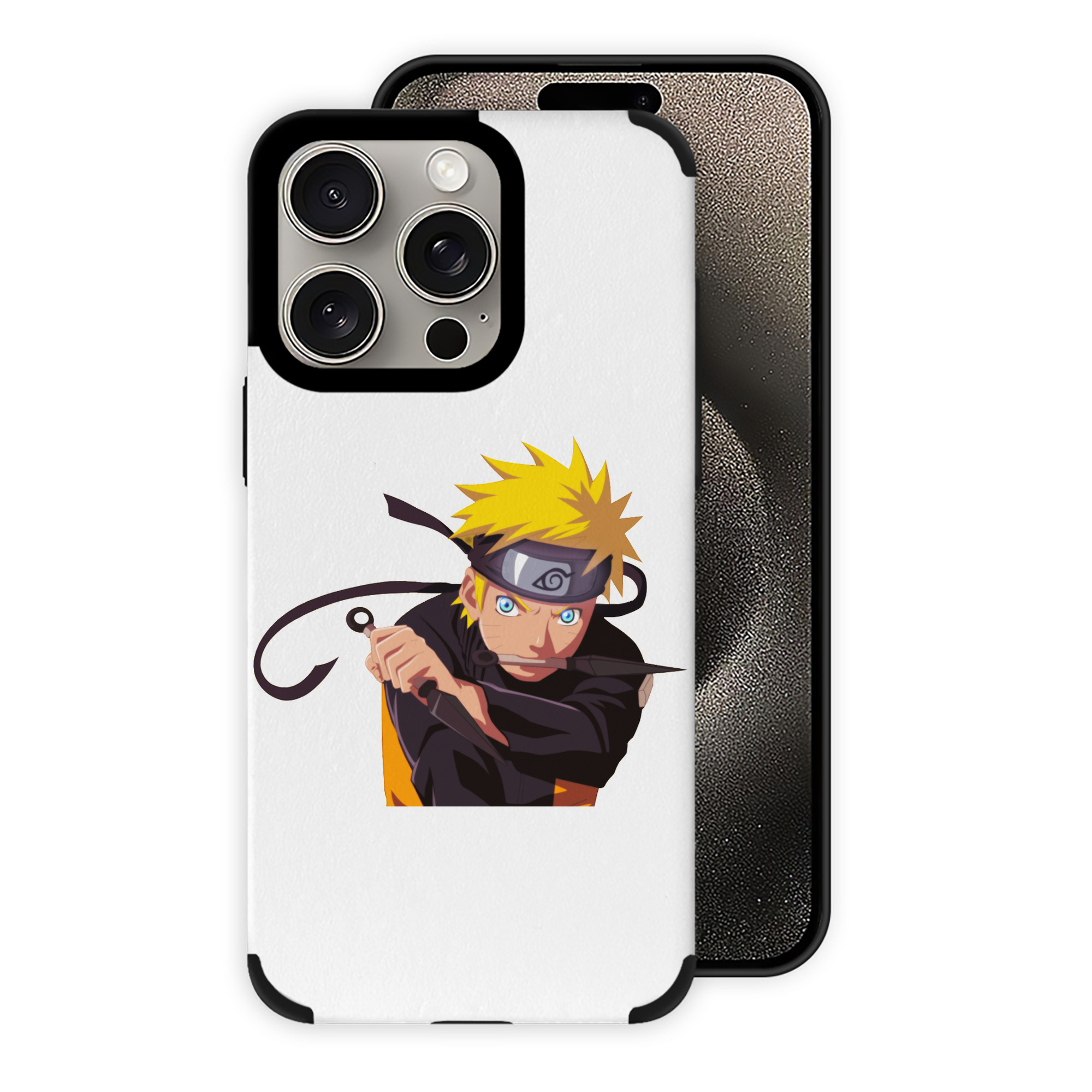 （画像用） NARUTO -ナルト- うずまき ナルト Uzumaki Naruto 【iPhone15ProMax対応】 PUレザー スマホケース 耐衝撃＆黄変防止
