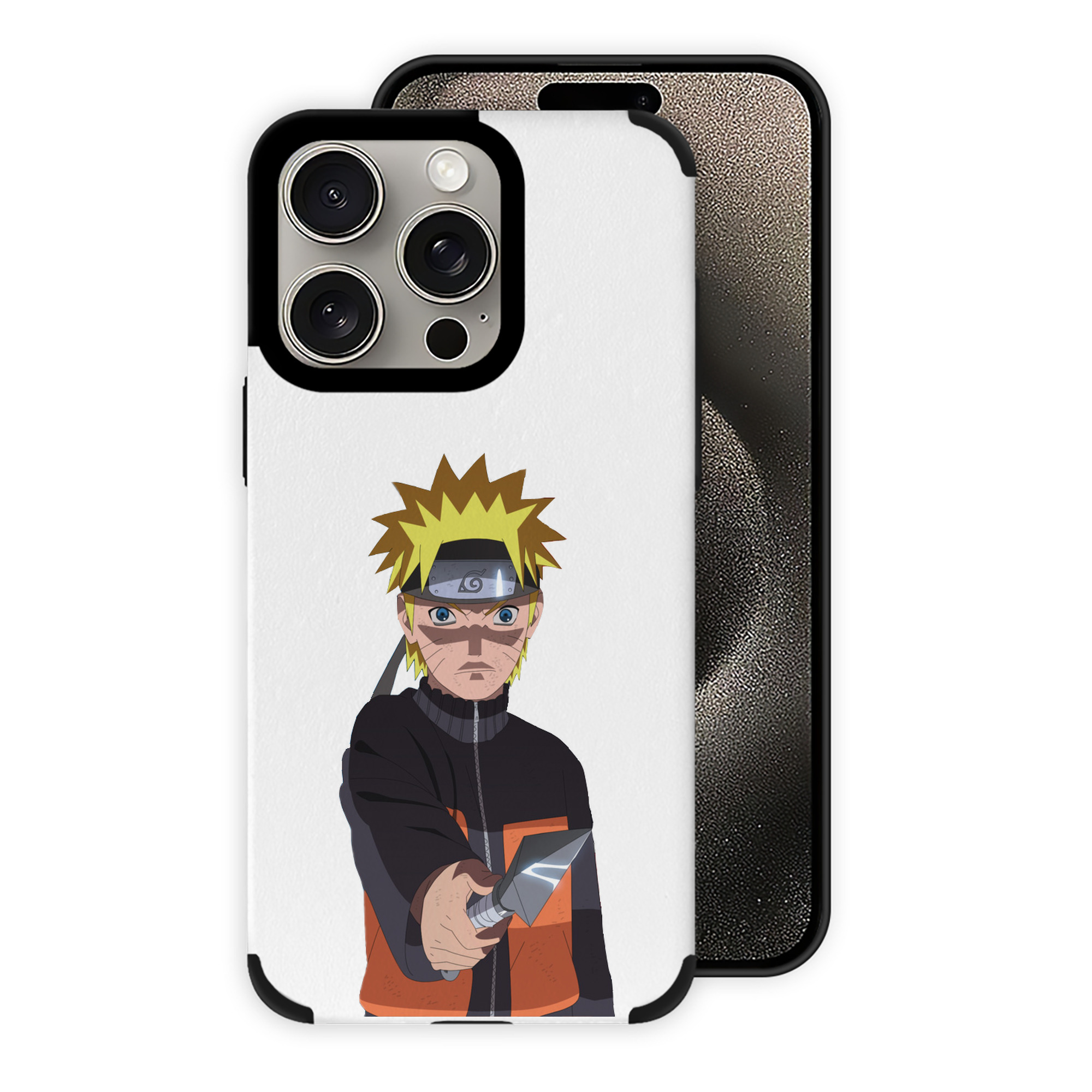 （画像用） NARUTO -ナルト- うずまき ナルト Uzumaki Naruto 【iPhone15ProMax対応】 PUレザー スマホケース 耐衝撃＆黄変防止