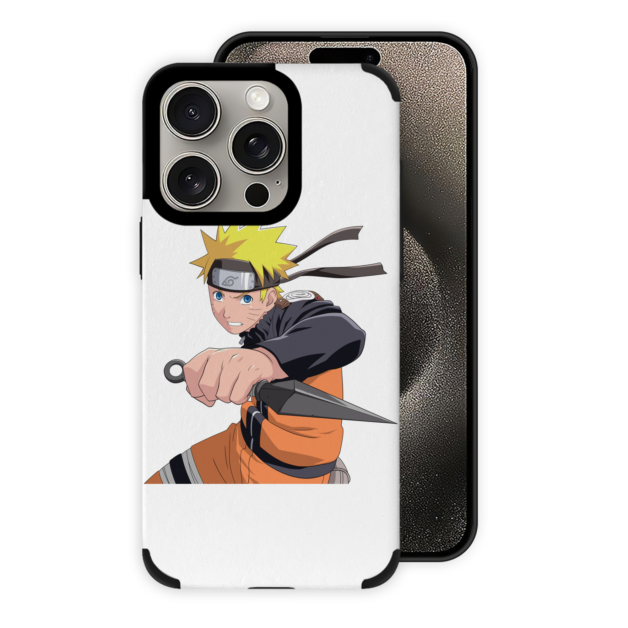 （画像用） NARUTO -ナルト- うずまき ナルト Uzumaki Naruto 【iPhone15ProMax対応】 PUレザー スマホケース 耐衝撃＆黄変防止