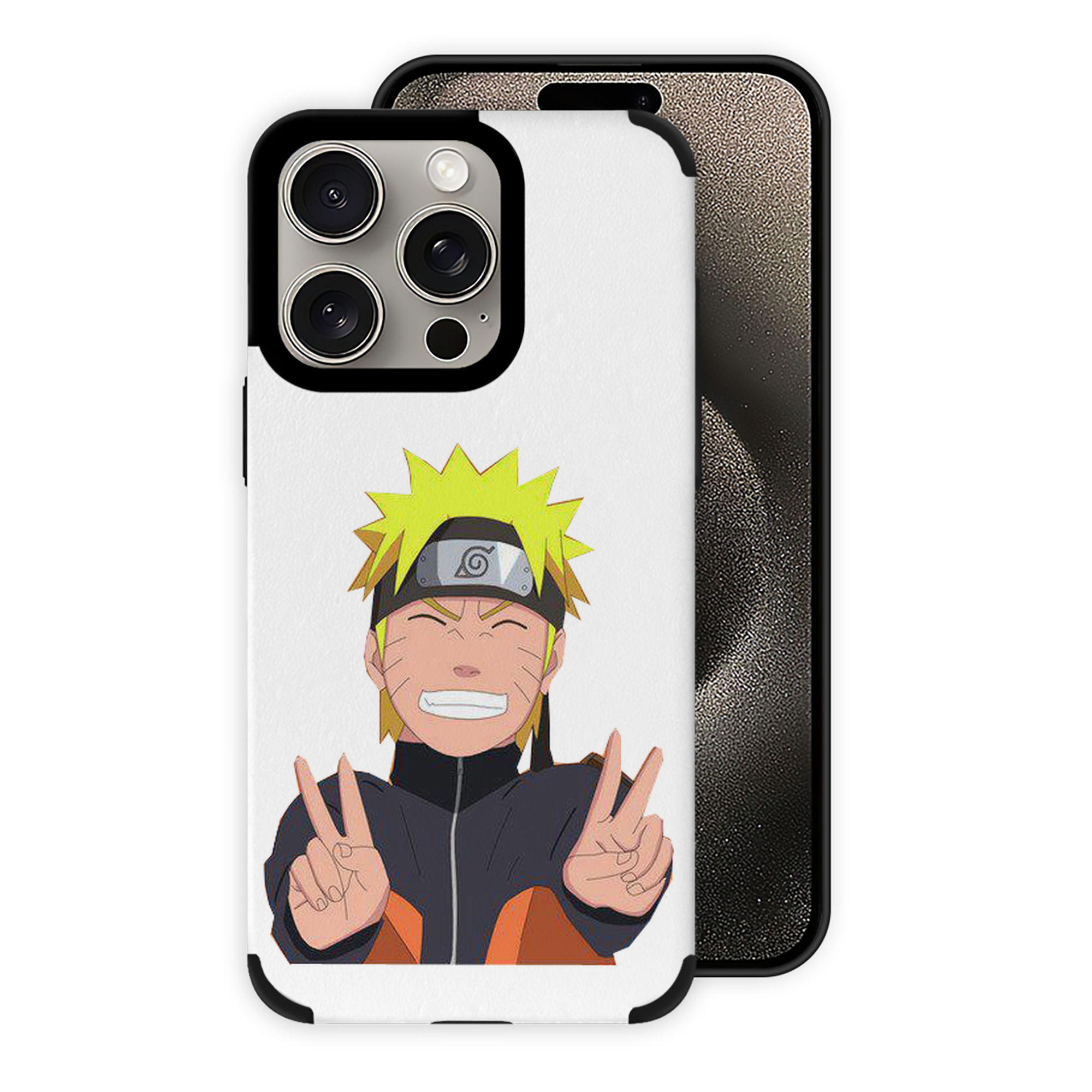 （画像用） NARUTO -ナルト- うずまき ナルト Uzumaki Naruto 【iPhone15ProMax対応】 PUレザー スマホケース 耐衝撃＆黄変防止