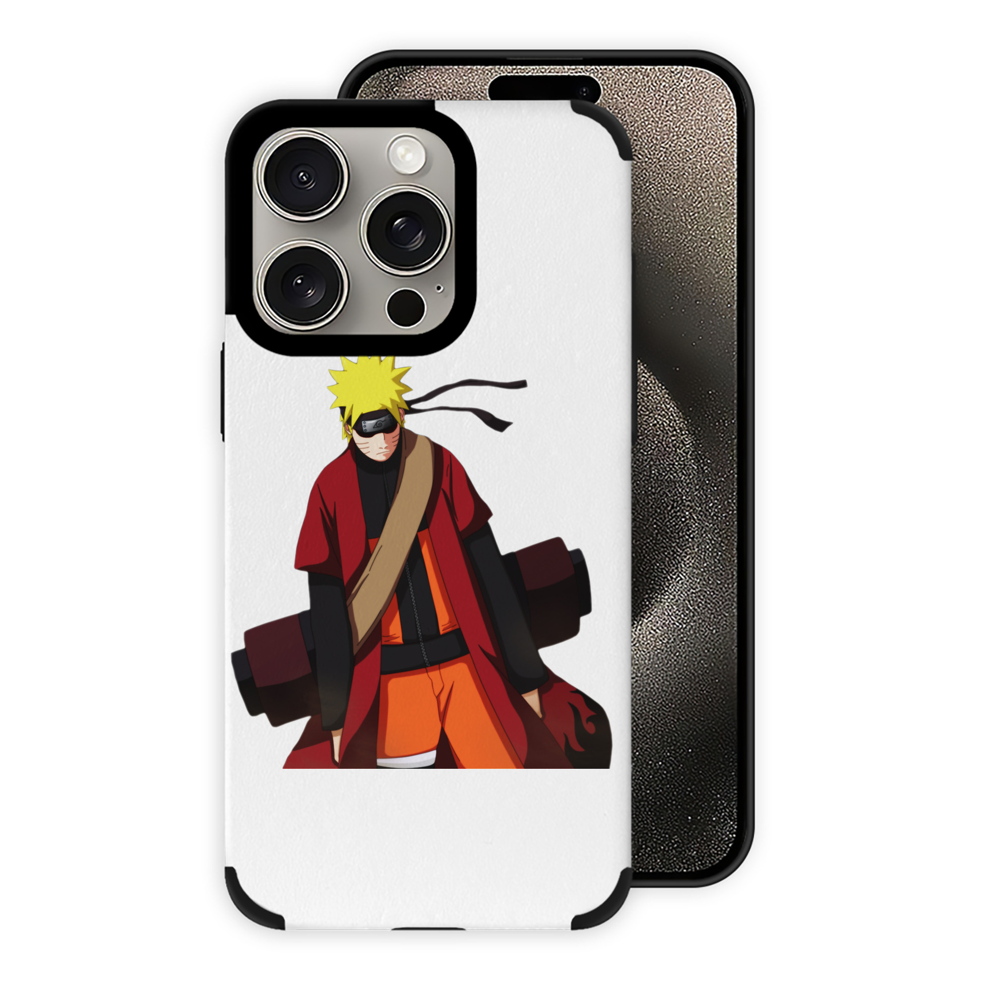 （画像用） NARUTO -ナルト- うずまき ナルト Uzumaki Naruto 【iPhone15ProMax対応】 PUレザー スマホケース 耐衝撃＆黄変防止