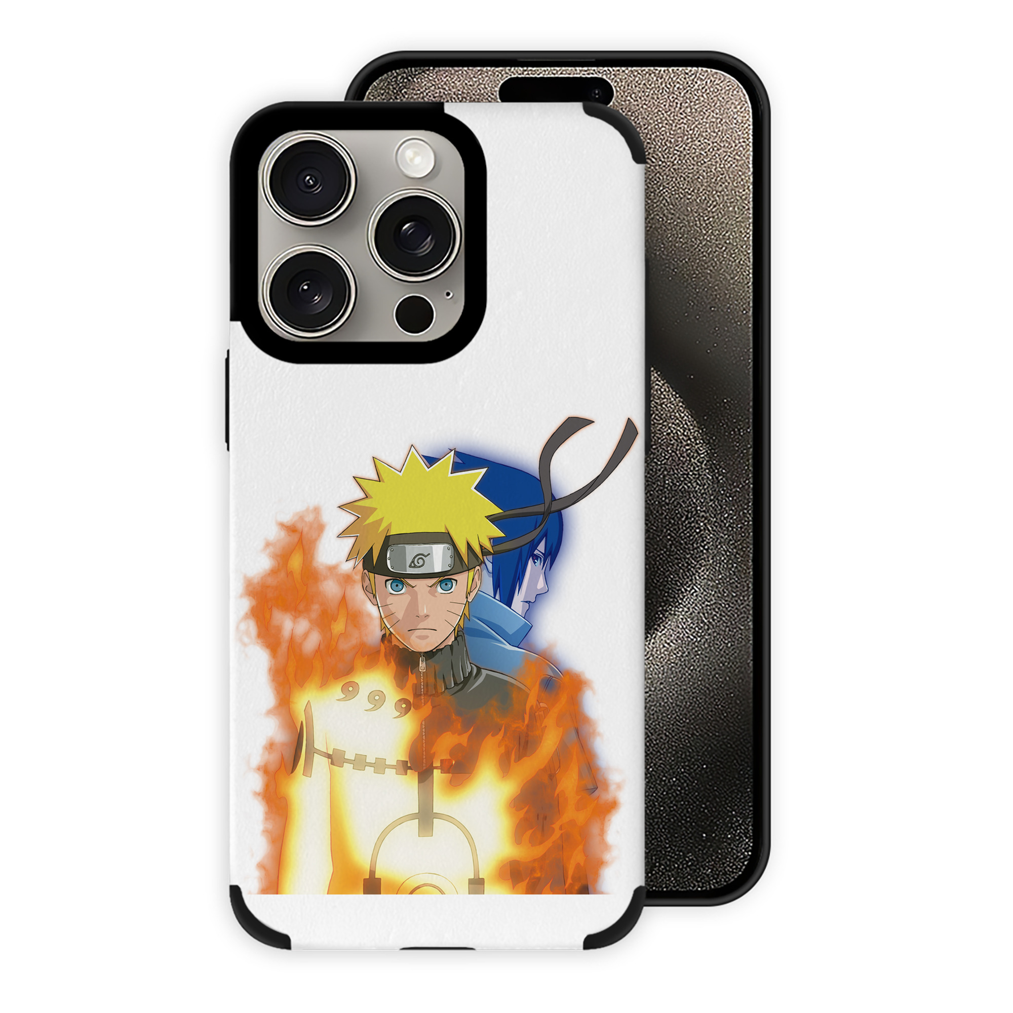 （画像用） NARUTO -ナルト- うずまき ナルト Uzumaki Naruto 【iPhone15ProMax対応】 PUレザー スマホケース 耐衝撃＆黄変防止