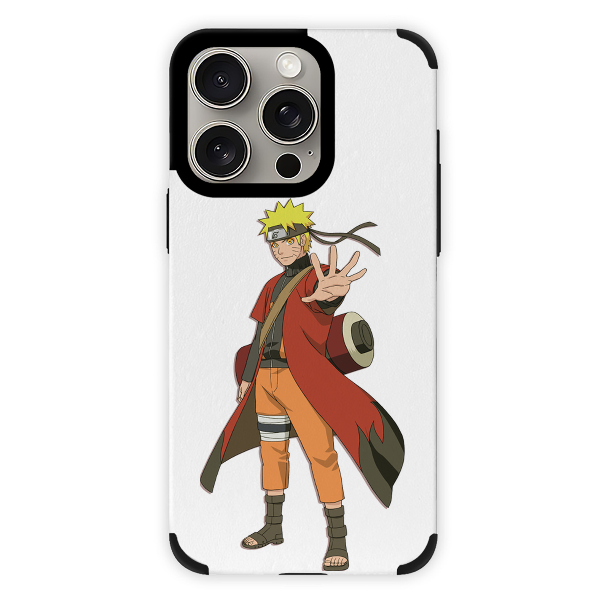 （画像用） NARUTO -ナルト- うずまき ナルト Uzumaki Naruto 【iPhone15ProMax対応】 PUレザー スマホケース 耐衝撃＆黄変防止