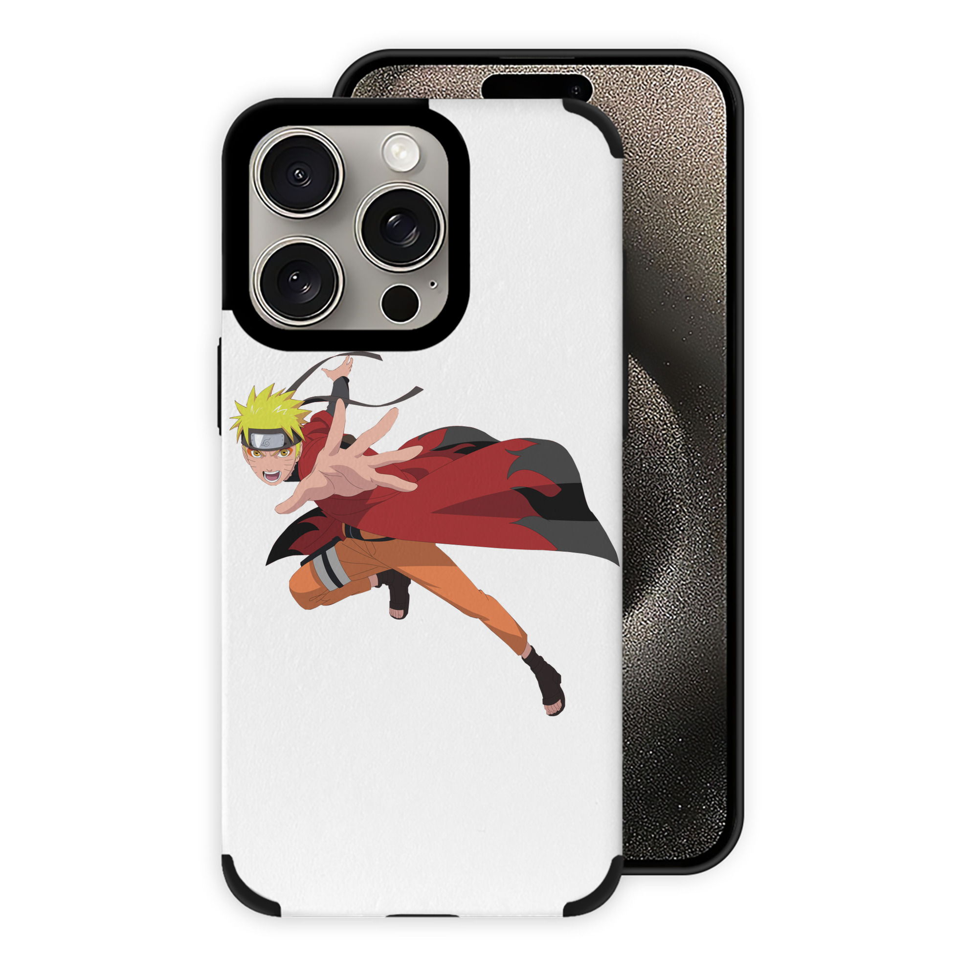 （画像用） NARUTO -ナルト- うずまき ナルト Uzumaki Naruto 【iPhone15ProMax対応】 PUレザー スマホケース 耐衝撃＆黄変防止