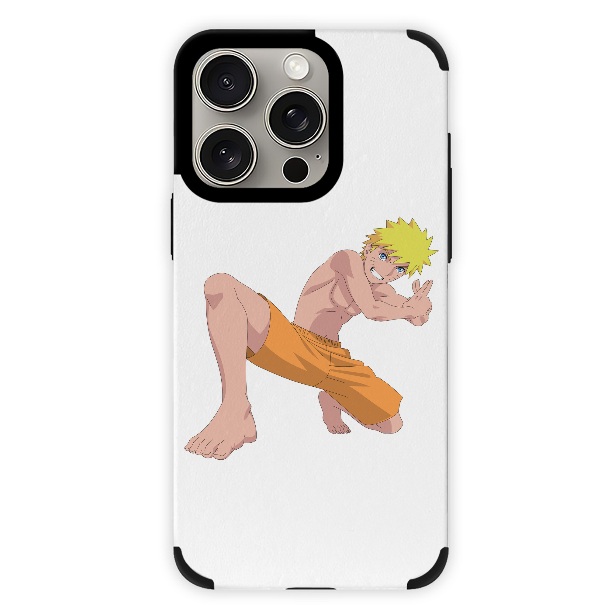 （画像用） NARUTO -ナルト- うずまき ナルト Uzumaki Naruto 【iPhone15ProMax対応】 PUレザー スマホケース 耐衝撃＆黄変防止
