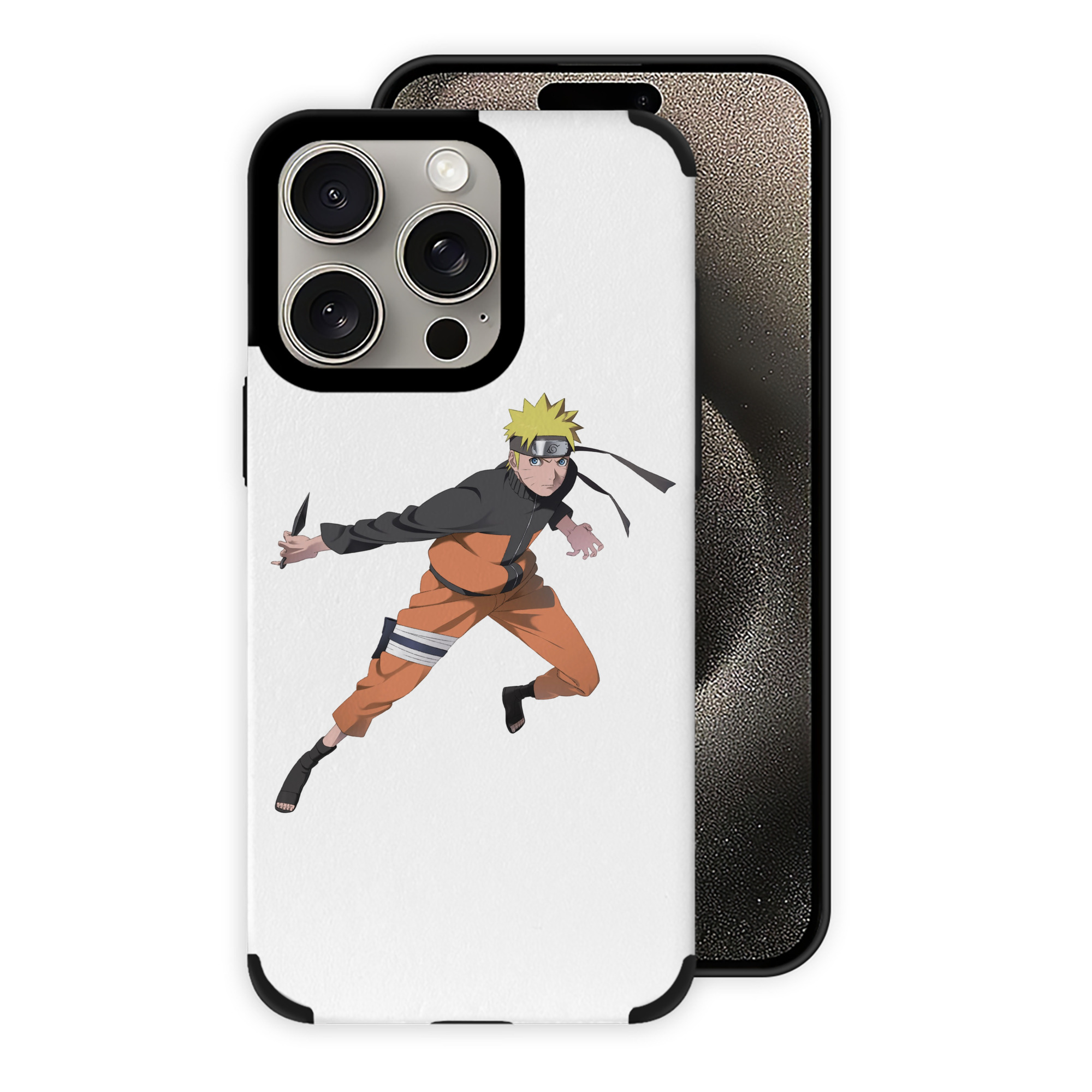 （画像用） NARUTO -ナルト- うずまき ナルト Uzumaki Naruto 【iPhone15ProMax対応】 PUレザー スマホケース 耐衝撃＆黄変防止