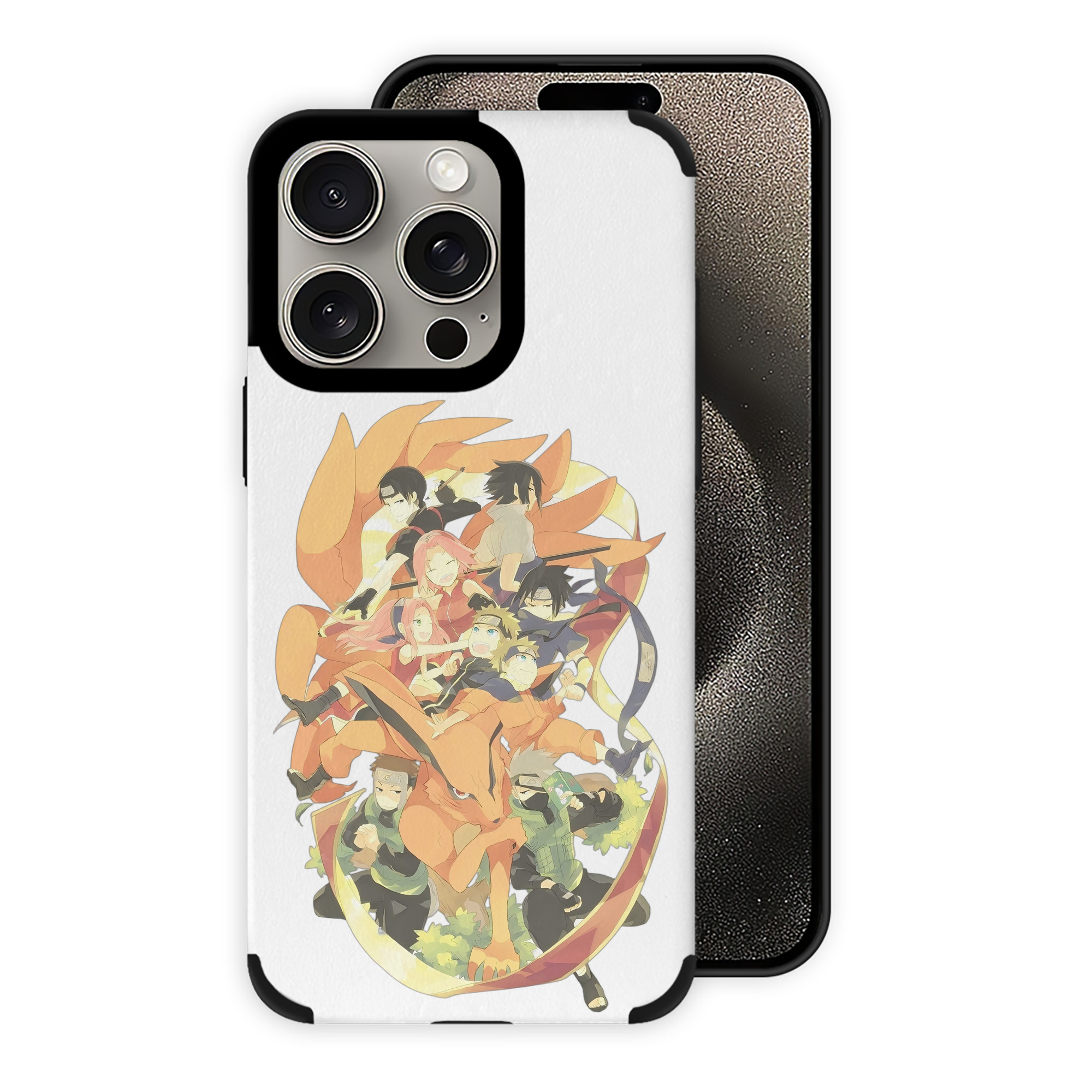 （画像用） NARUTO -ナルト- うずまき ナルト Uzumaki Naruto 【iPhone15ProMax対応】 PUレザー スマホケース 耐衝撃＆黄変防止