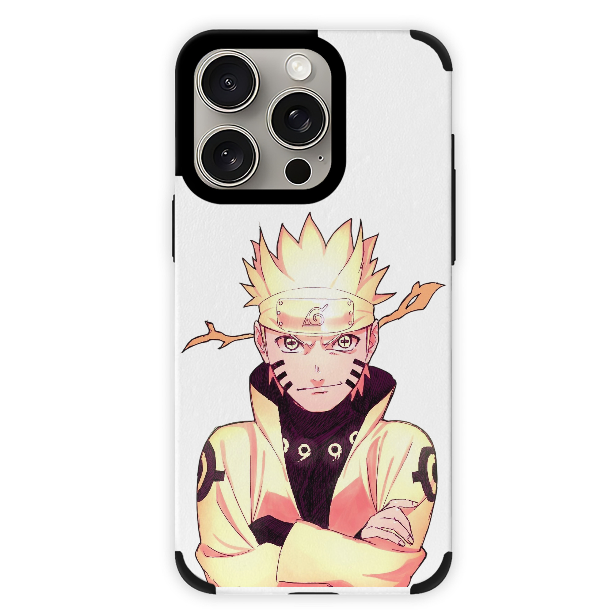 （画像用） NARUTO -ナルト- うずまき ナルト Uzumaki Naruto 【iPhone15ProMax対応】 PUレザー スマホケース 耐衝撃＆黄変防止
