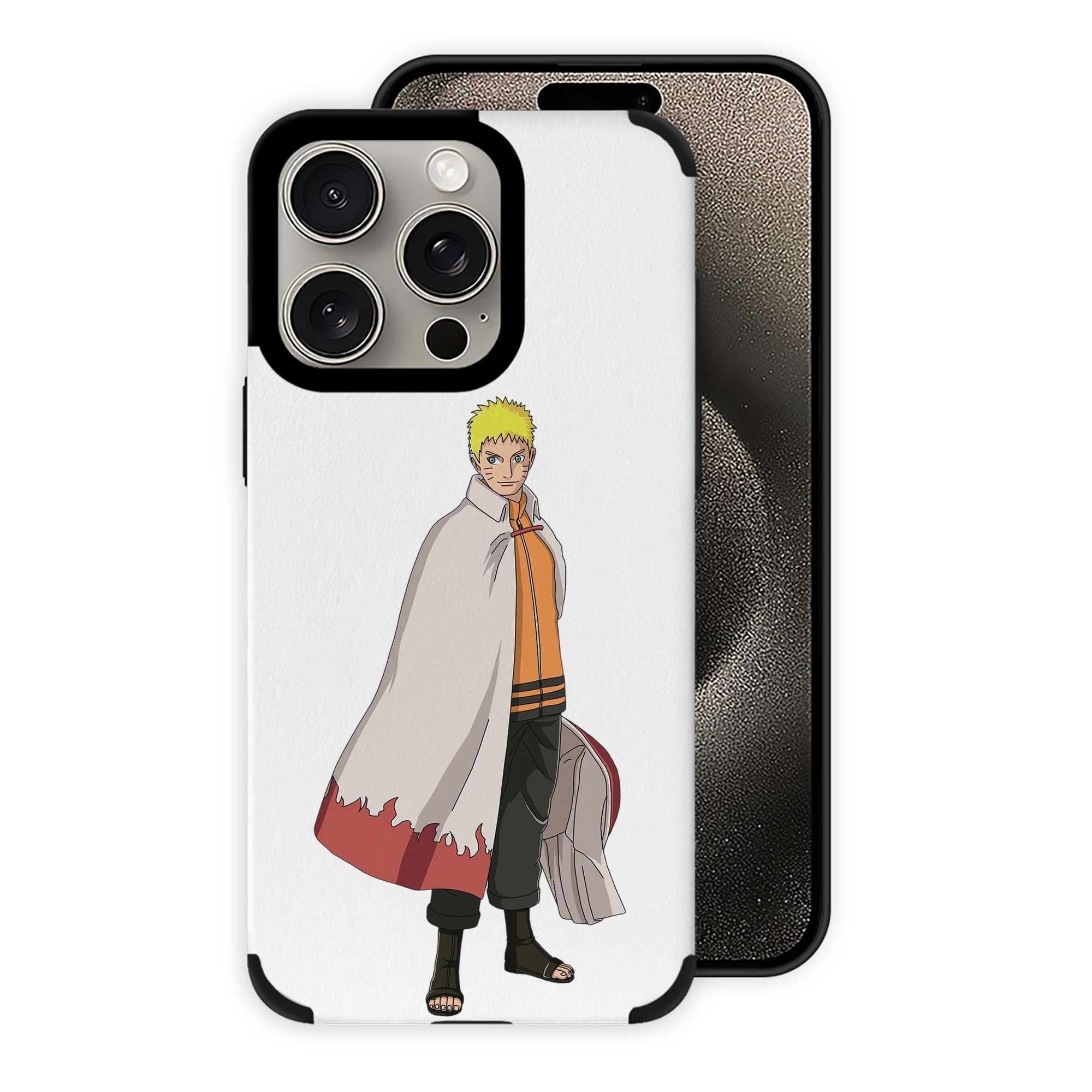 （画像用） NARUTO -ナルト- うずまき ナルト Uzumaki Naruto 【iPhone15ProMax対応】 PUレザー スマホケース 耐衝撃＆黄変防止