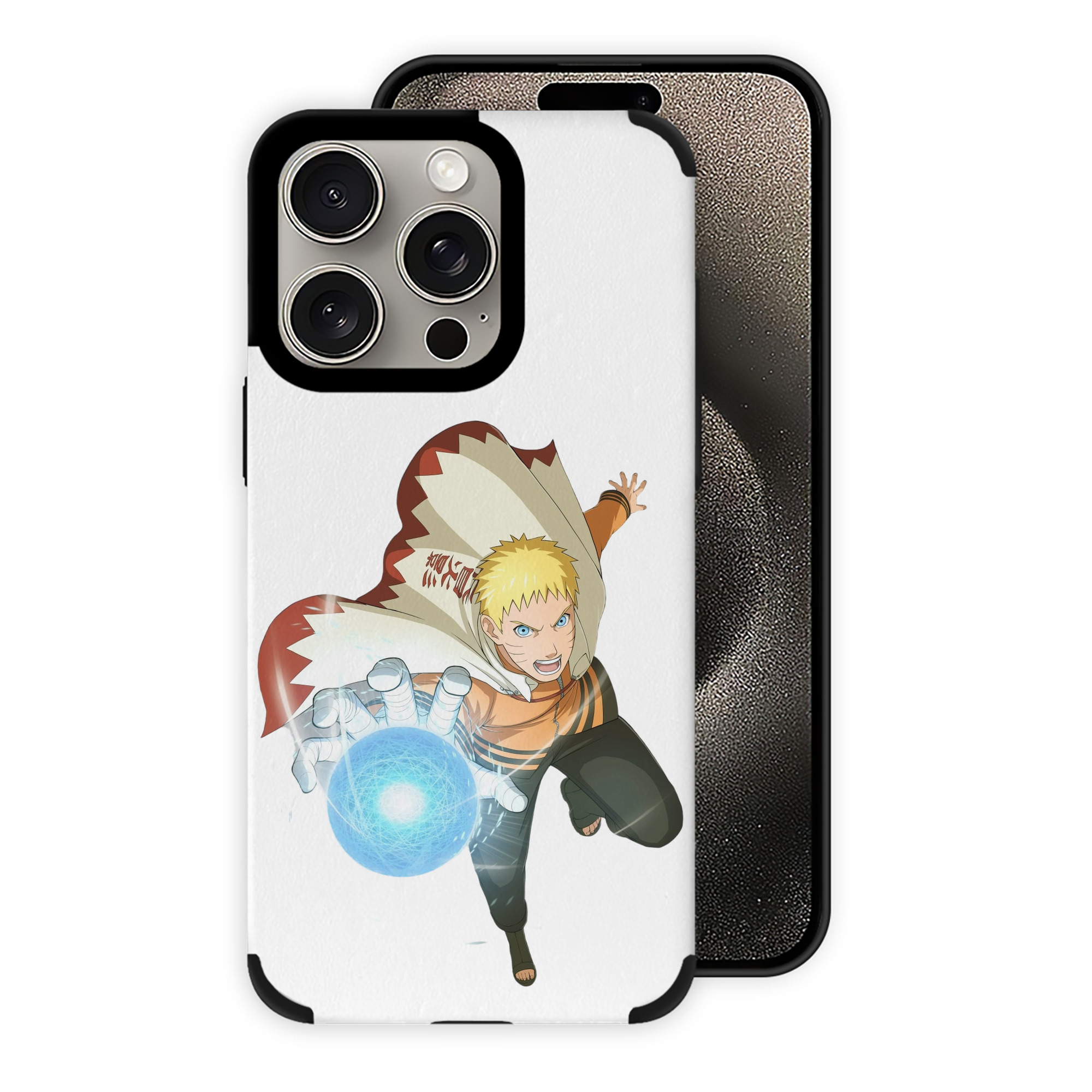 （画像用） NARUTO -ナルト- うずまき ナルト Uzumaki Naruto 【iPhone15ProMax対応】 PUレザー スマホケース 耐衝撃＆黄変防止