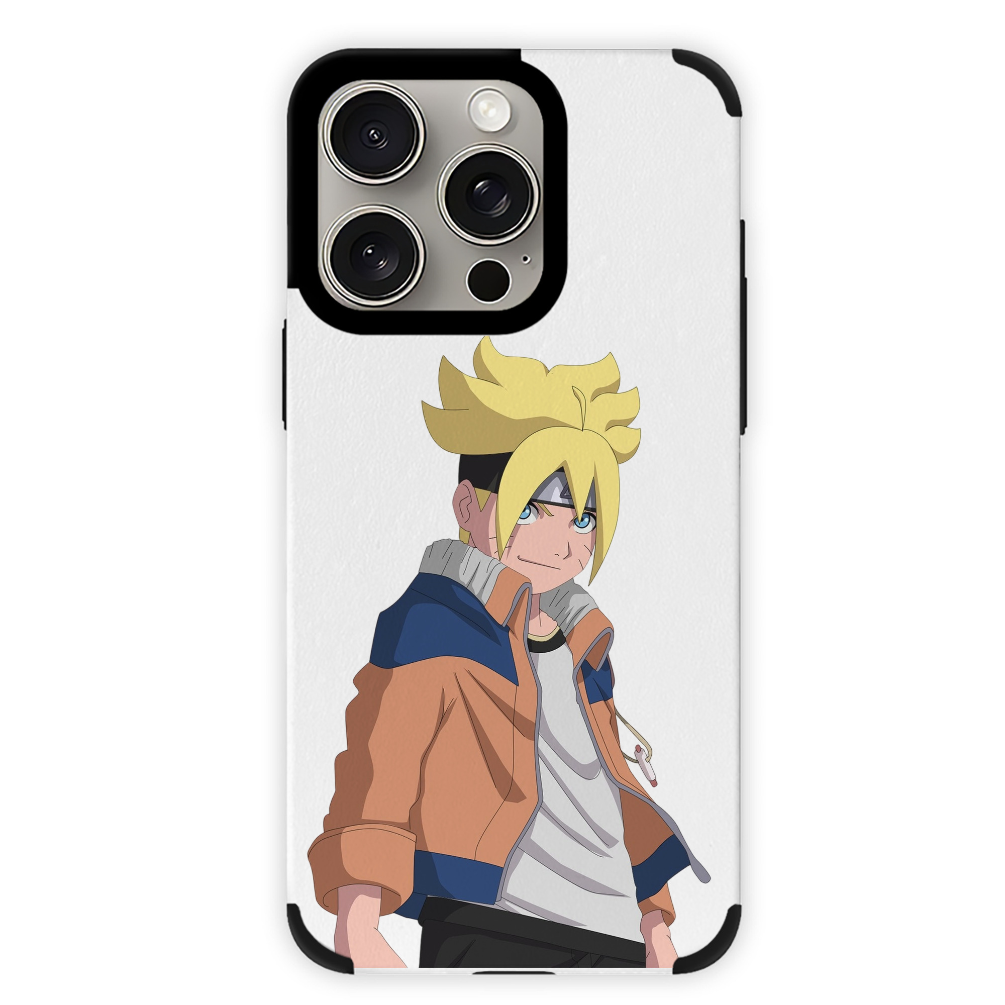 （画像用） NARUTO -ナルト- うずまき ナルト Uzumaki Naruto 【iPhone15ProMax対応】 PUレザー スマホケース 耐衝撃＆黄変防止