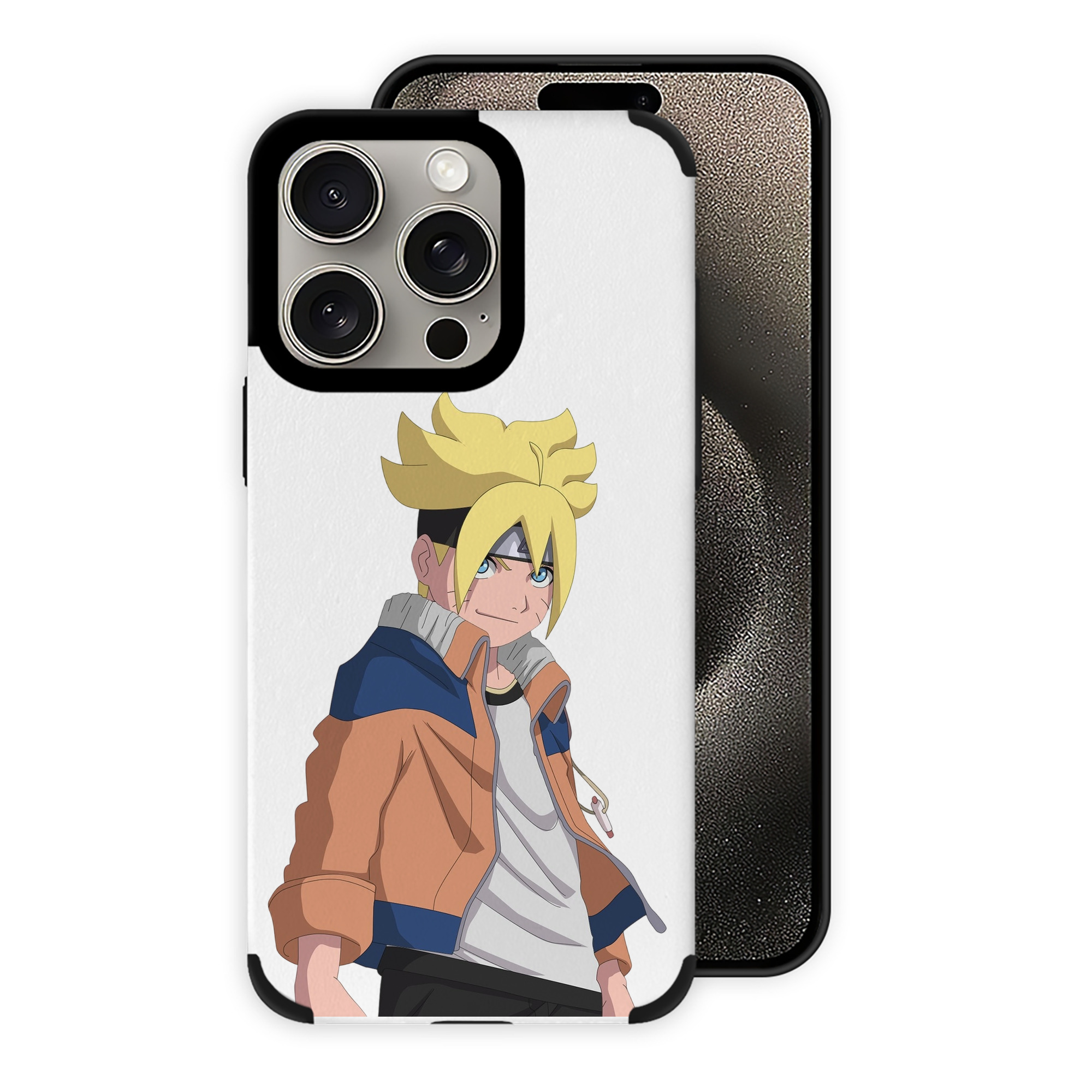 （画像用） NARUTO -ナルト- うずまき ナルト Uzumaki Naruto 【iPhone15ProMax対応】 PUレザー スマホケース 耐衝撃＆黄変防止