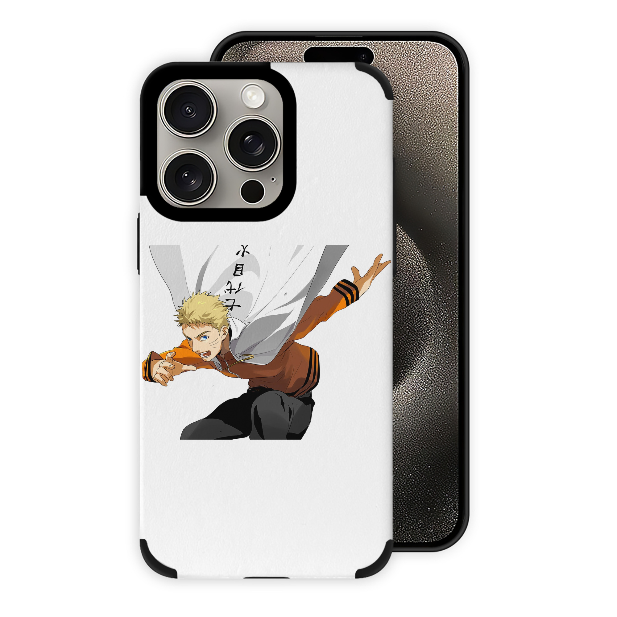 （画像用） NARUTO -ナルト- うずまき ナルト Uzumaki Naruto 【iPhone15ProMax対応】 PUレザー スマホケース 耐衝撃＆黄変防止