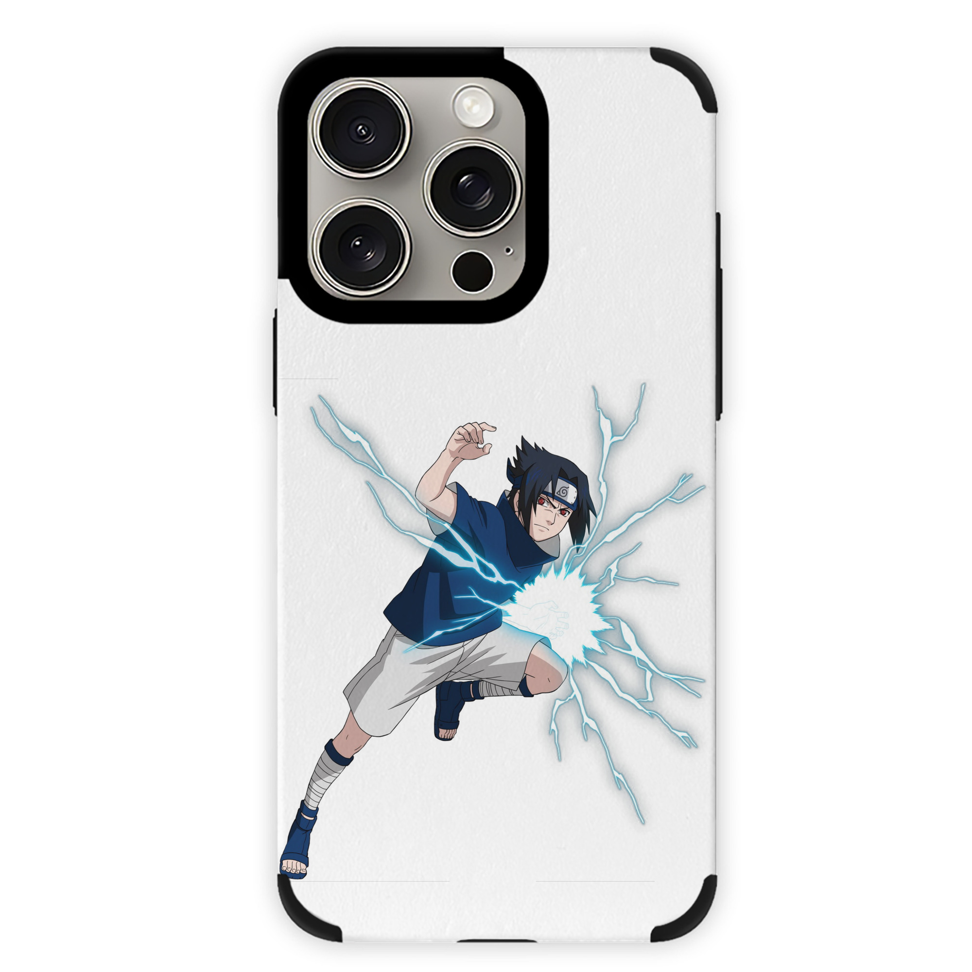 （画像用） NARUTO -ナルト- うちは サスケ Uchiha Sasuke 【iPhone15ProMax対応】 PUレザー スマホケース 耐衝撃＆黄変防止