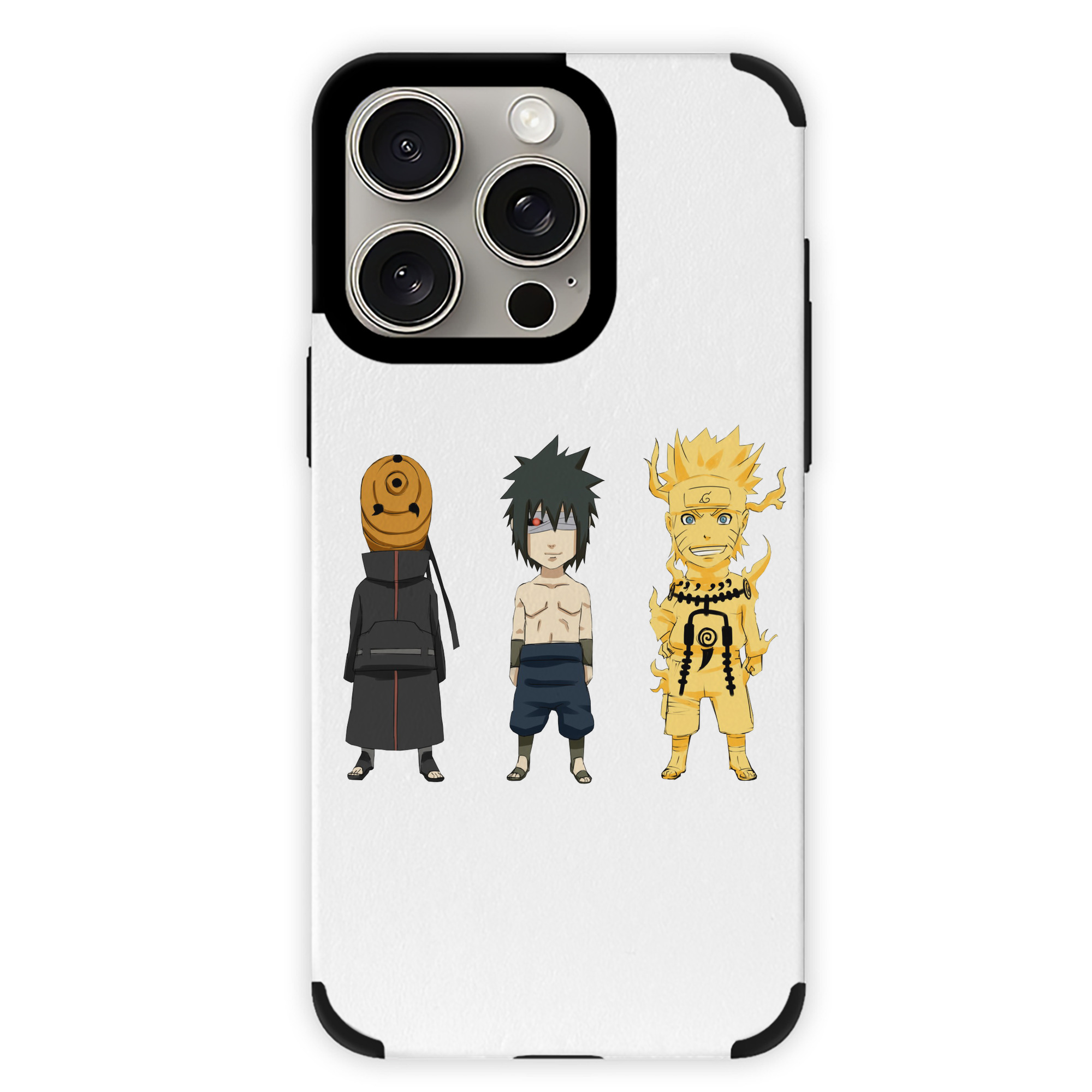 （画像用） NARUTO -ナルト- うちは サスケ Uchiha Sasuke 【iPhone15ProMax対応】 PUレザー スマホケース 耐衝撃＆黄変防止