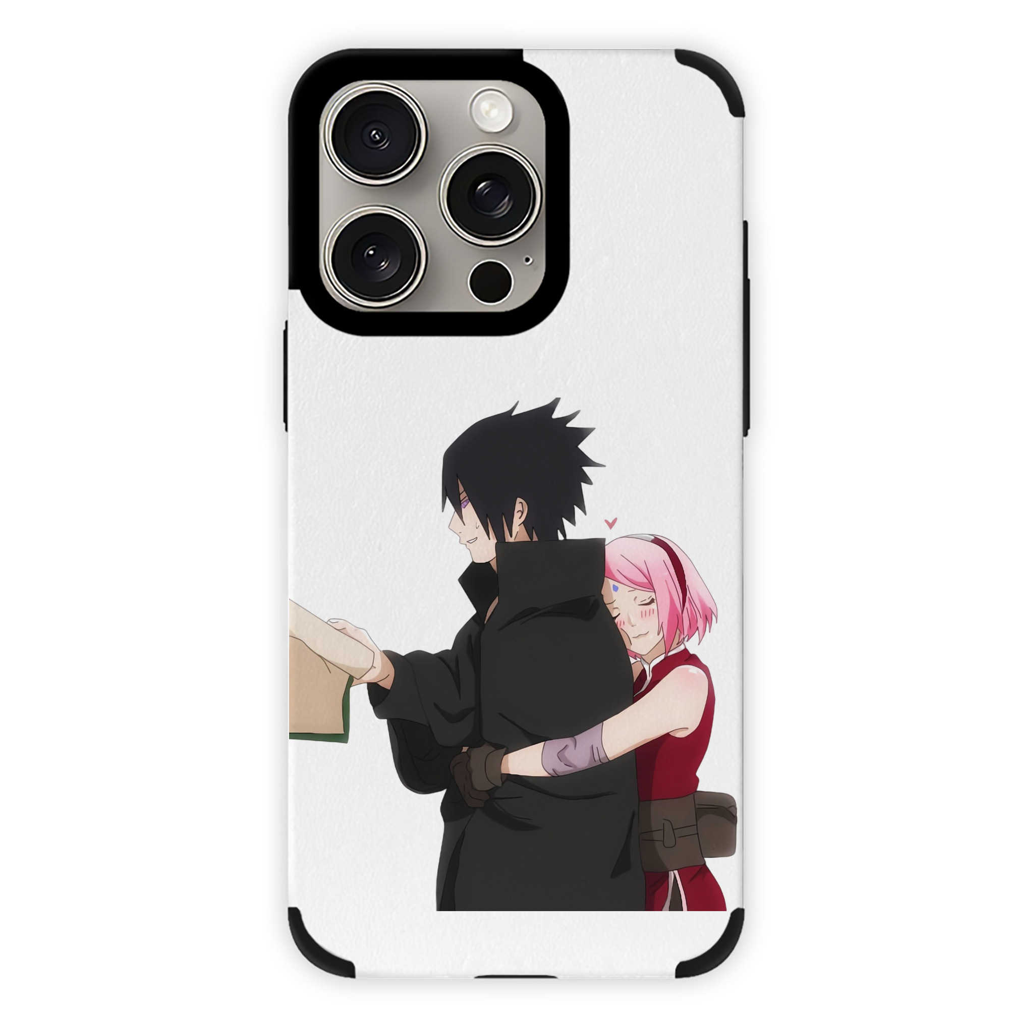 （画像用） NARUTO -ナルト- うちは サスケ Uchiha Sasuke 【iPhone15ProMax対応】 PUレザー スマホケース 耐衝撃＆黄変防止