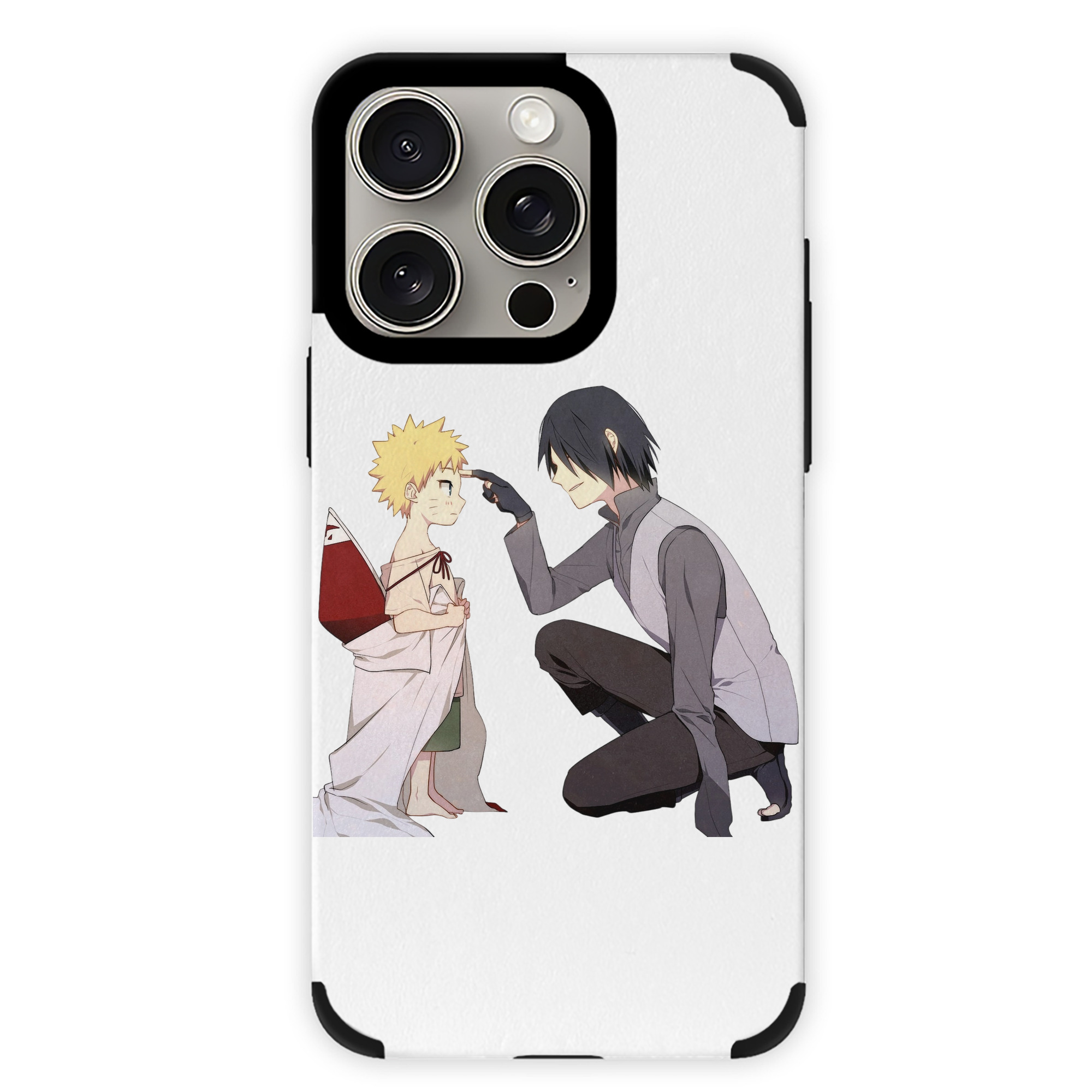 （画像用） NARUTO -ナルト- うちは サスケ Uchiha Sasuke 【iPhone15ProMax対応】 PUレザー スマホケース 耐衝撃＆黄変防止