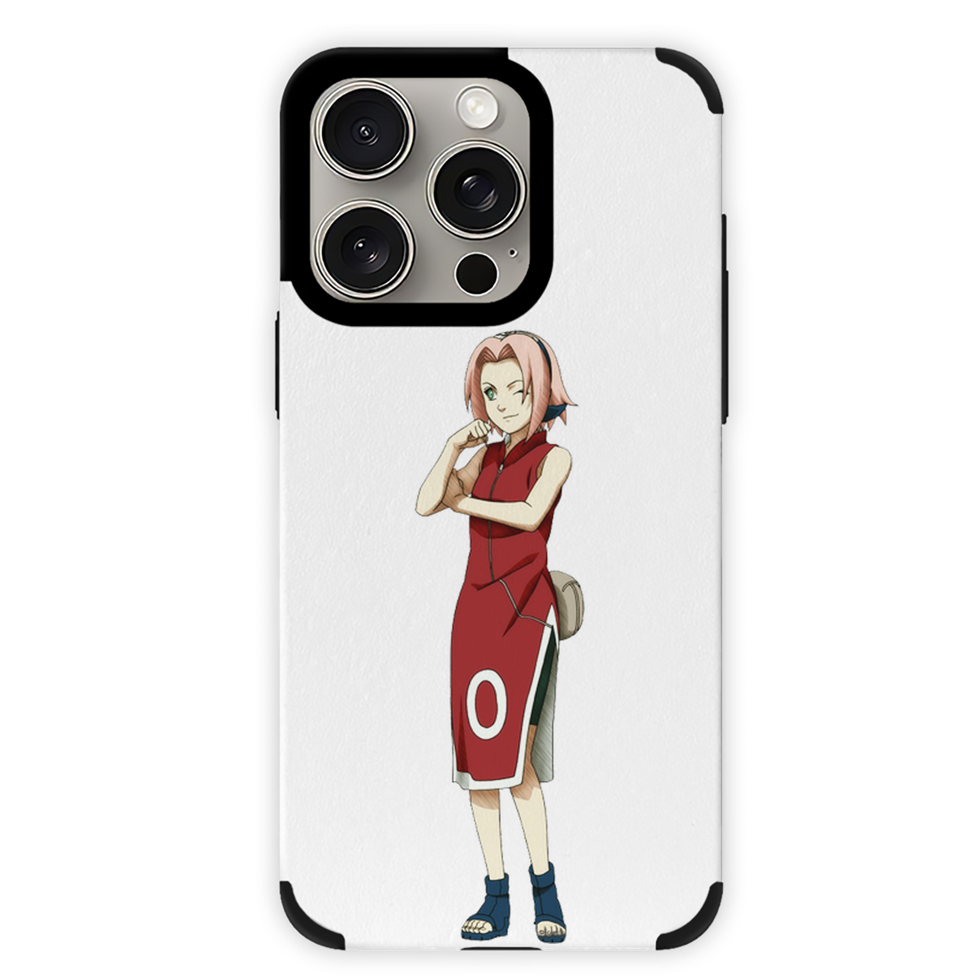 （画像用） NARUTO -ナルト- 春野サクラ Haruno Sakura 【iPhone15ProMax対応】 PUレザー スマホケース 耐衝撃＆黄変防止