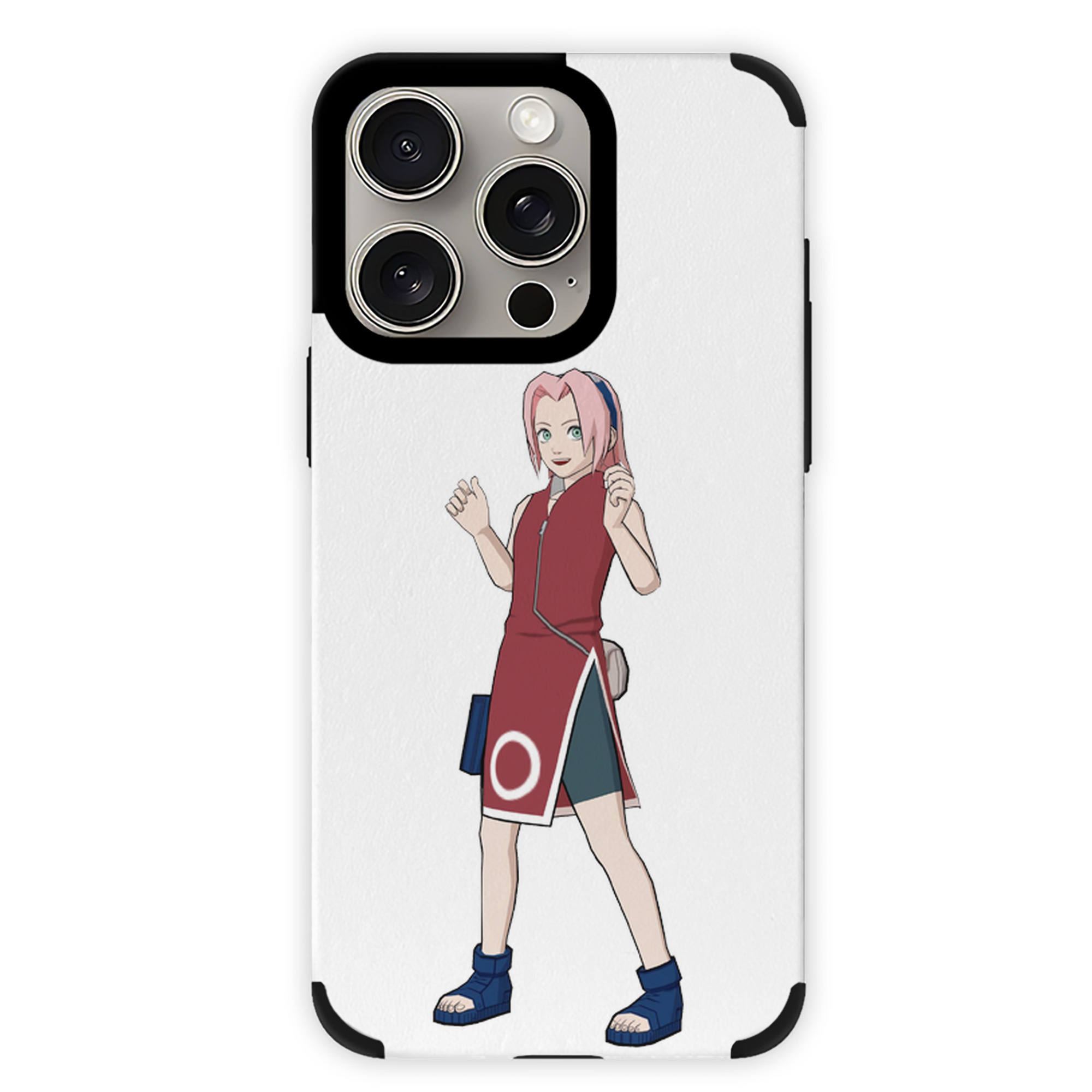 （画像用） NARUTO -ナルト- 春野サクラ Haruno Sakura 【iPhone15ProMax対応】 PUレザー スマホケース 耐衝撃＆黄変防止