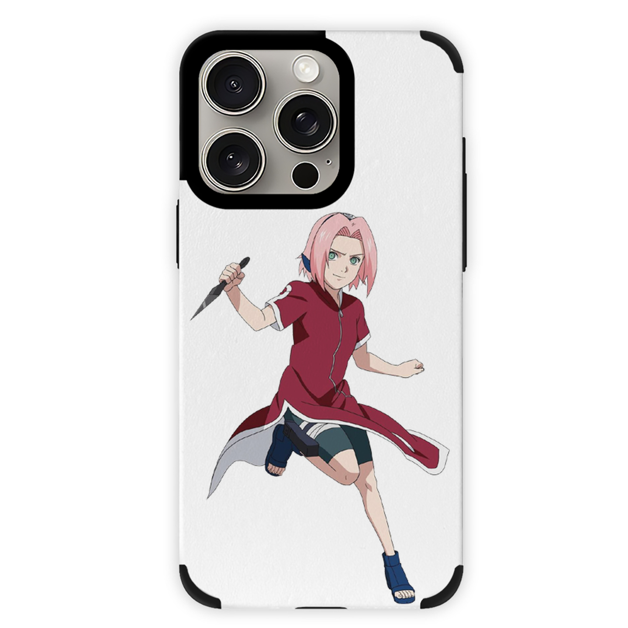 （画像用） NARUTO -ナルト- 春野サクラ Haruno Sakura 【iPhone15ProMax対応】 PUレザー スマホケース 耐衝撃＆黄変防止