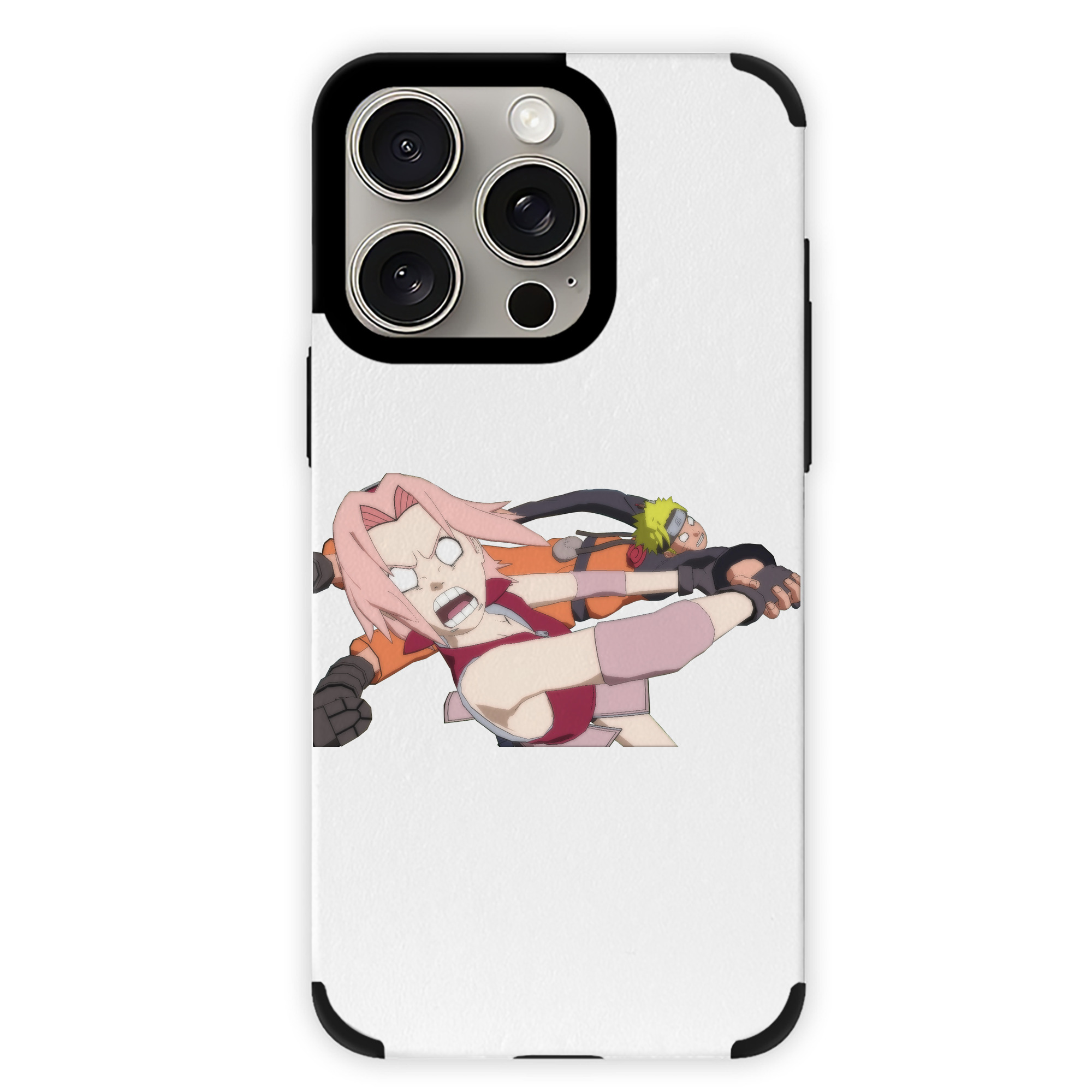 （画像用） NARUTO -ナルト- 春野サクラ Haruno Sakura 【iPhone15ProMax対応】 PUレザー スマホケース 耐衝撃＆黄変防止