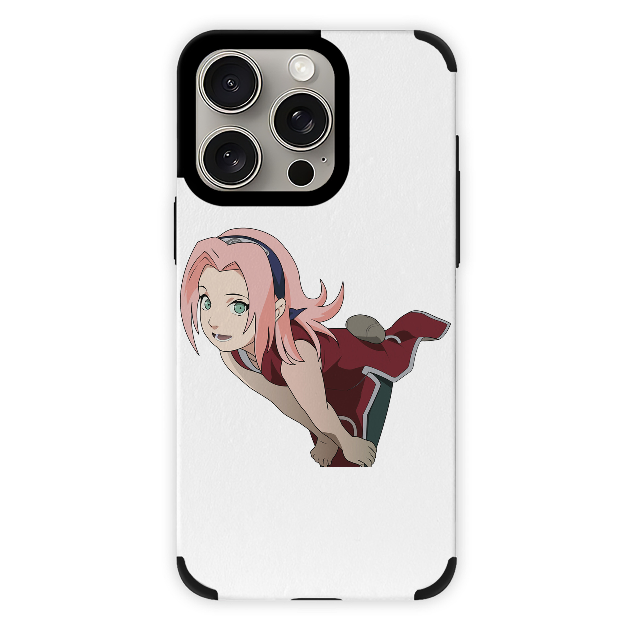 （画像用） NARUTO -ナルト- 春野サクラ Haruno Sakura 【iPhone15ProMax対応】 PUレザー スマホケース 耐衝撃＆黄変防止