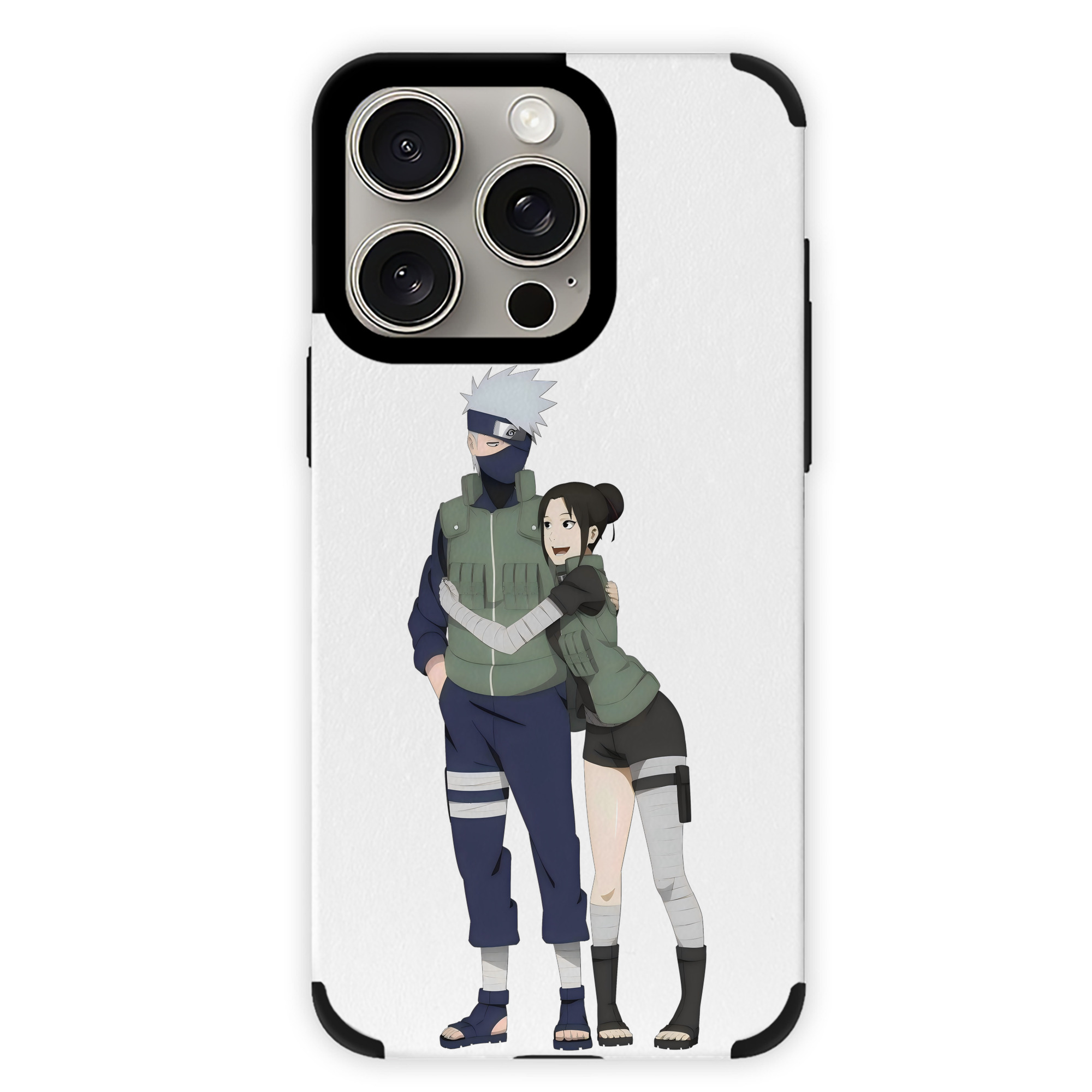 （画像用） NARUTO -ナルト- はたけ カカシ Hatake Kakashi 【iPhone15ProMax対応】 PUレザー スマホケース 耐衝撃＆黄変防止