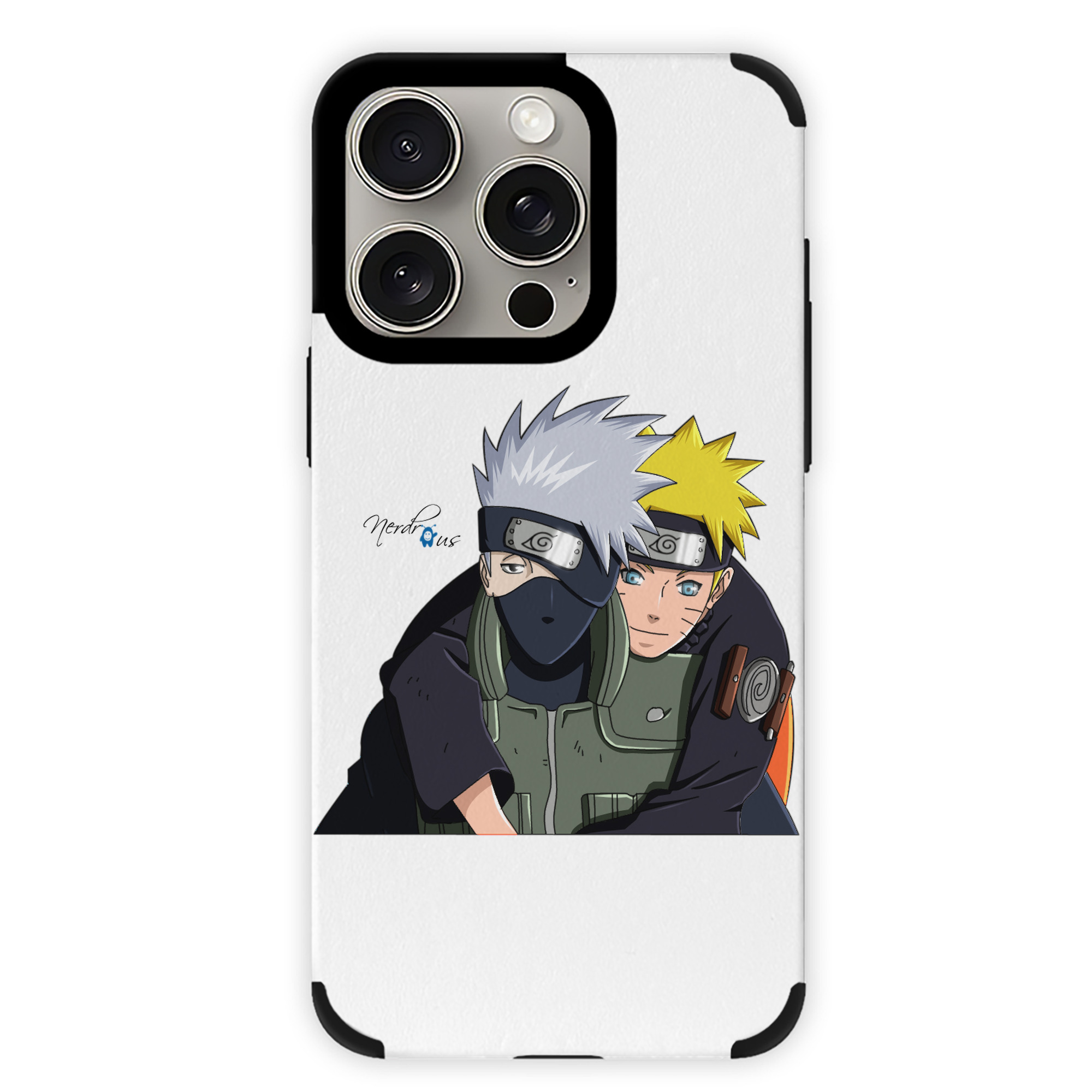 （画像用） NARUTO -ナルト- はたけ カカシ Hatake Kakashi 【iPhone15ProMax対応】 PUレザー スマホケース 耐衝撃＆黄変防止