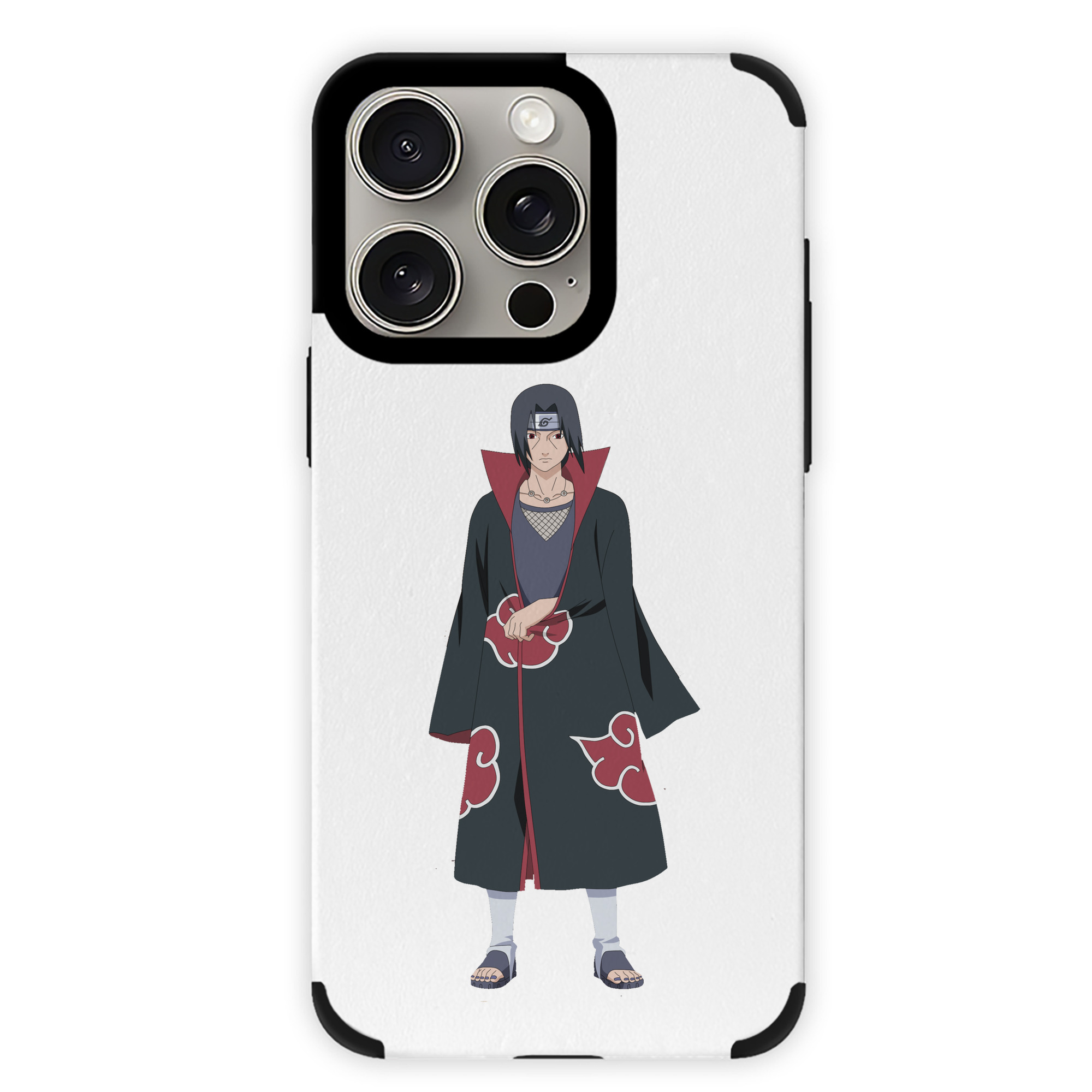 （画像用） NARUTO -ナルト- うちは イタチ Uchiha Itachi 【iPhone15ProMax対応】 PUレザー スマホケース 耐衝撃＆黄変防止