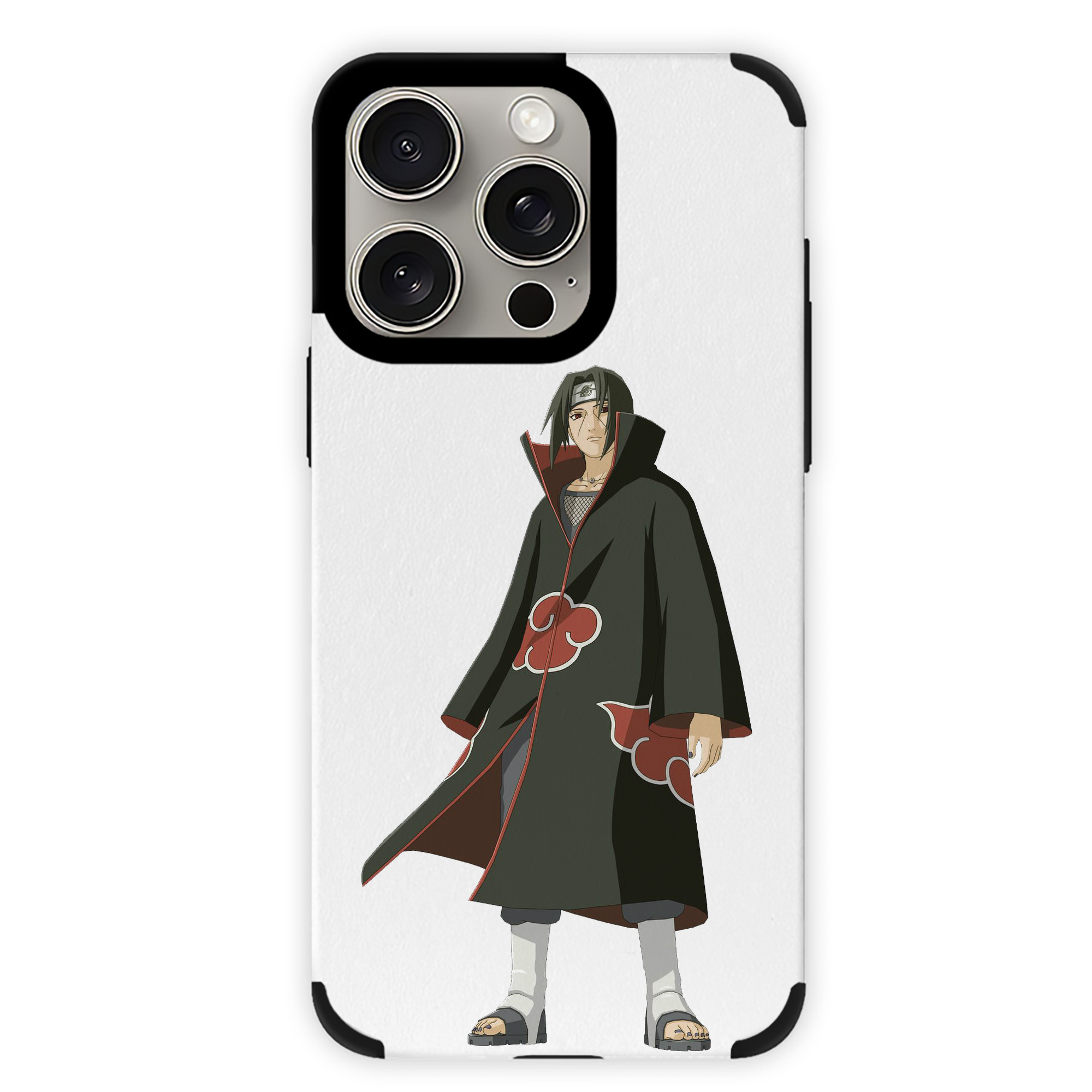 （画像用） NARUTO -ナルト- うちは イタチ Uchiha Itachi 【iPhone15ProMax対応】 PUレザー スマホケース 耐衝撃＆黄変防止
