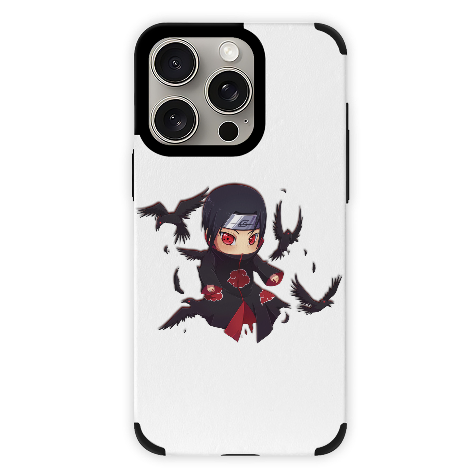 （画像用） NARUTO -ナルト- うちは イタチ Uchiha Itachi 【iPhone15ProMax対応】 PUレザー スマホケース 耐衝撃＆黄変防止