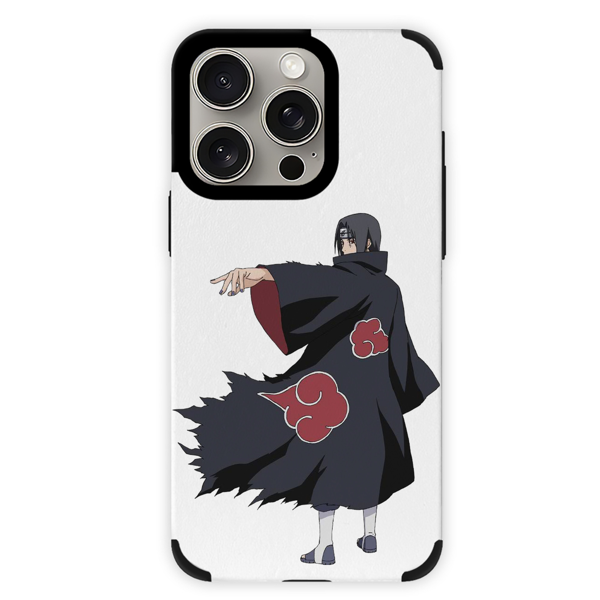 （画像用） NARUTO -ナルト- うちは イタチ Uchiha Itachi 【iPhone15ProMax対応】 PUレザー スマホケース 耐衝撃＆黄変防止