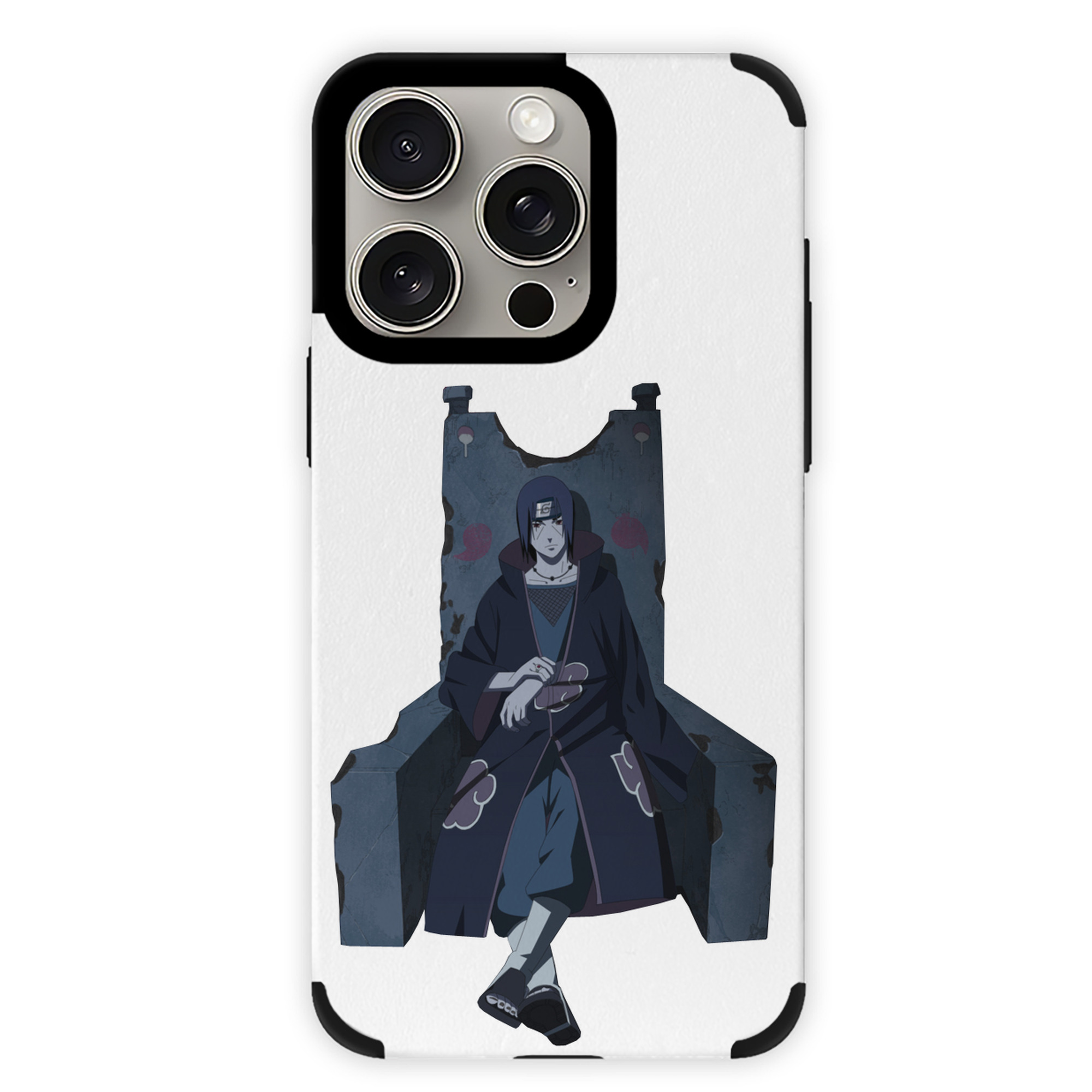 （画像用） NARUTO -ナルト- うちは イタチ Uchiha Itachi 【iPhone15ProMax対応】 PUレザー スマホケース 耐衝撃＆黄変防止