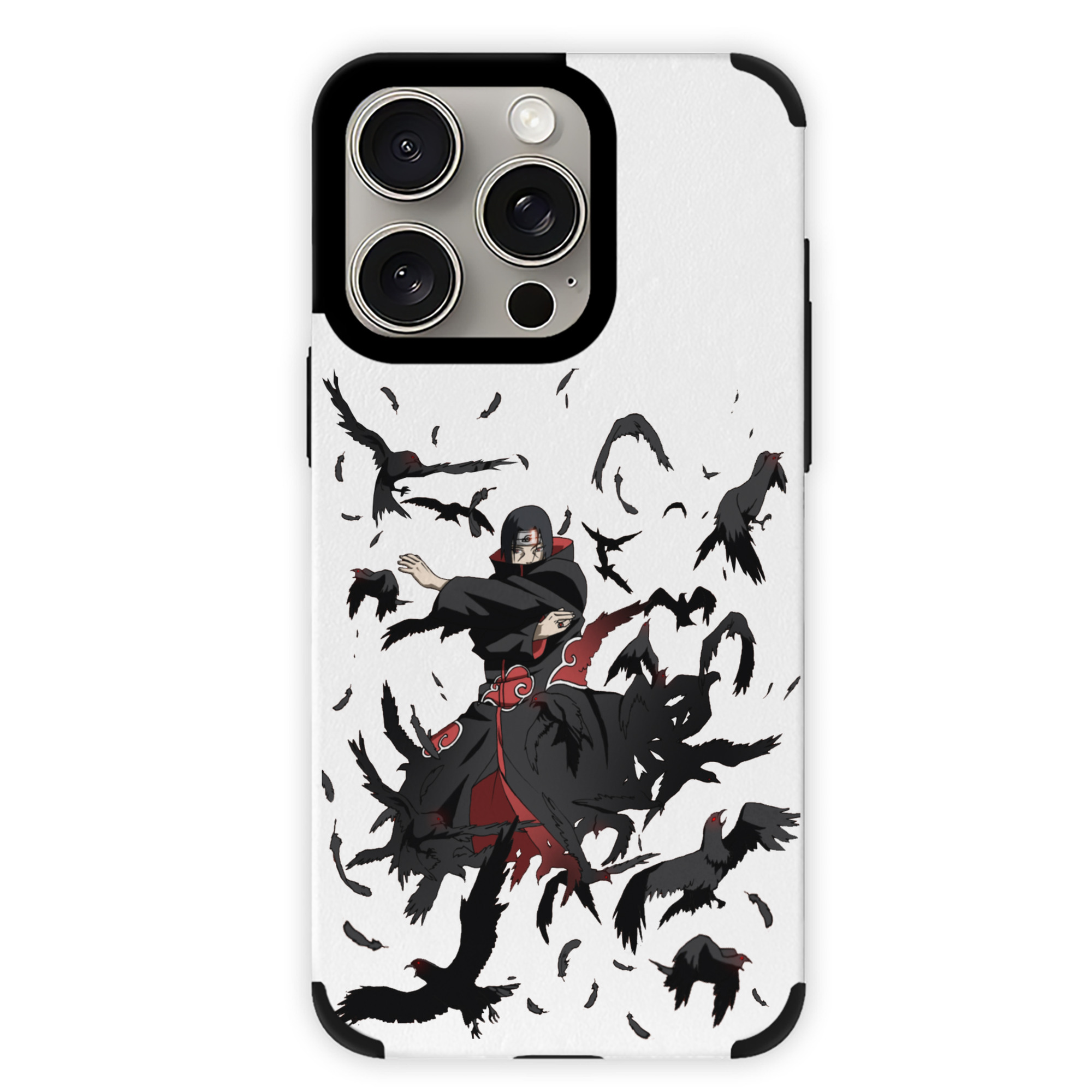 （画像用） NARUTO -ナルト- うちは イタチ Uchiha Itachi 【iPhone15ProMax対応】 PUレザー スマホケース 耐衝撃＆黄変防止