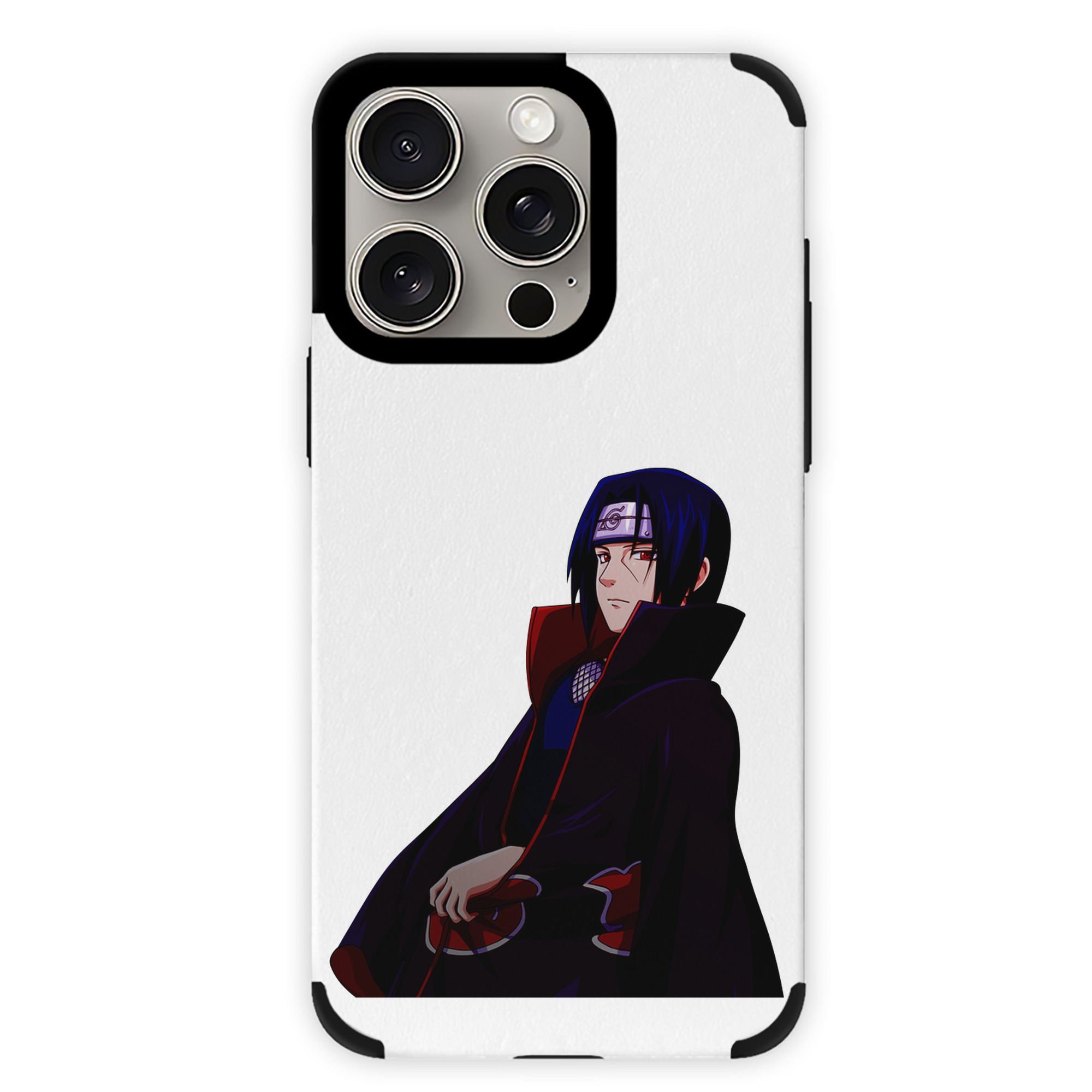 （画像用） NARUTO -ナルト- うちは イタチ Uchiha Itachi 【iPhone15ProMax対応】 PUレザー スマホケース 耐衝撃＆黄変防止