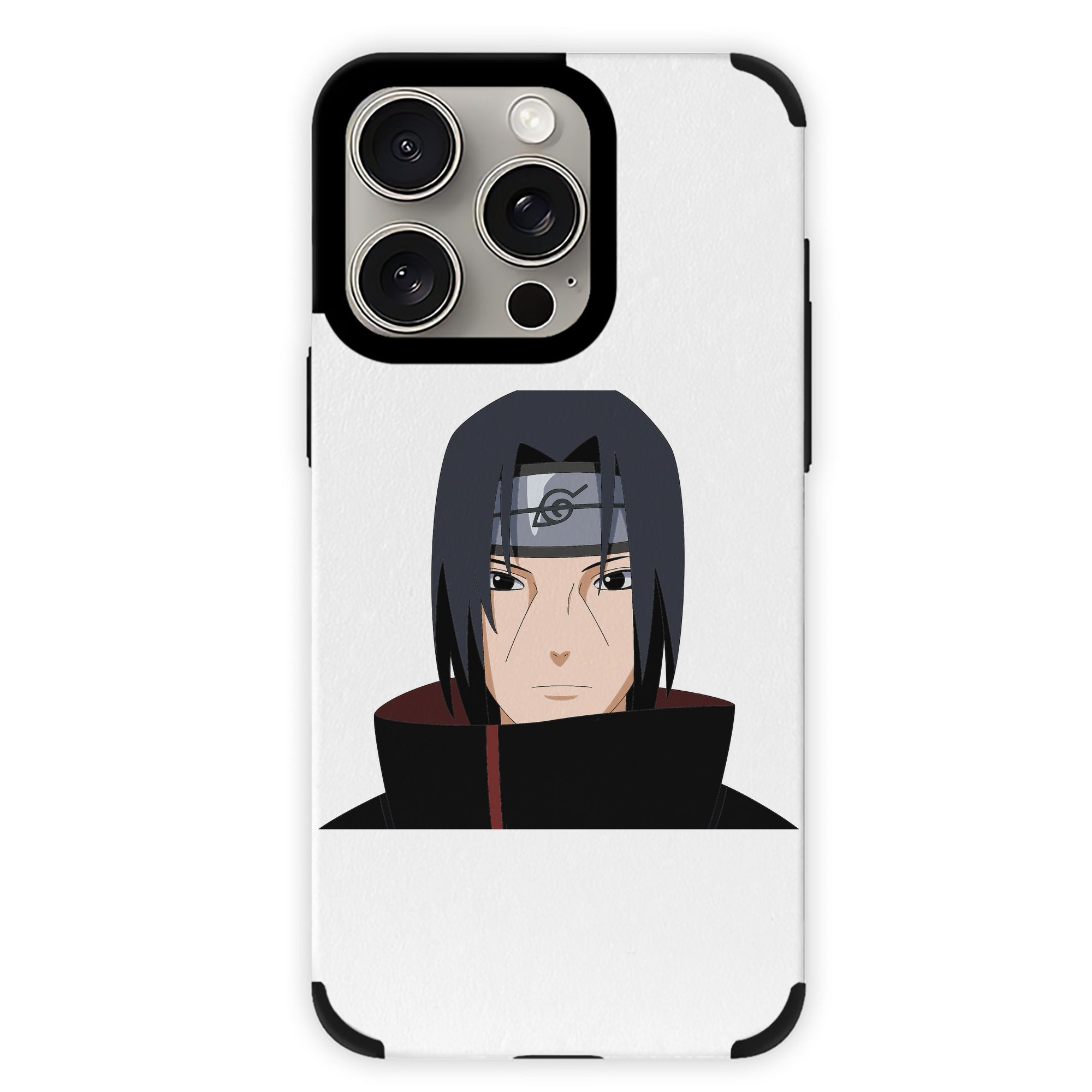 （画像用） NARUTO -ナルト- うちは イタチ Uchiha Itachi 【iPhone15ProMax対応】 PUレザー スマホケース 耐衝撃＆黄変防止