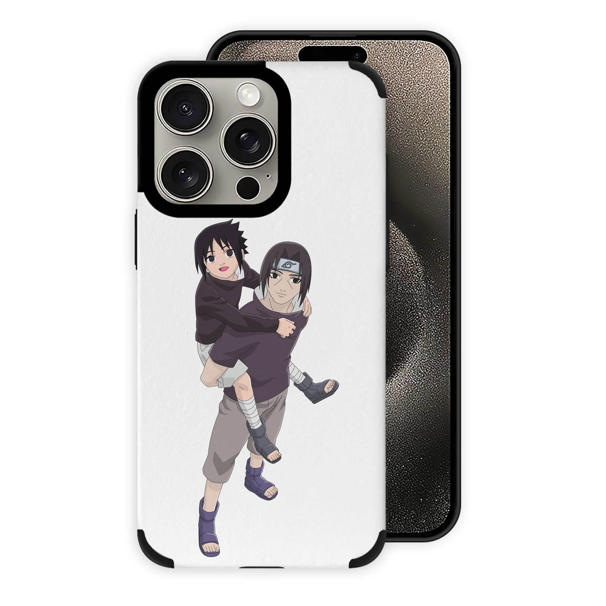 （画像用） NARUTO -ナルト- うちは イタチ Uchiha Itachi 【iPhone15ProMax対応】 PUレザー スマホケース 耐衝撃＆黄変防止