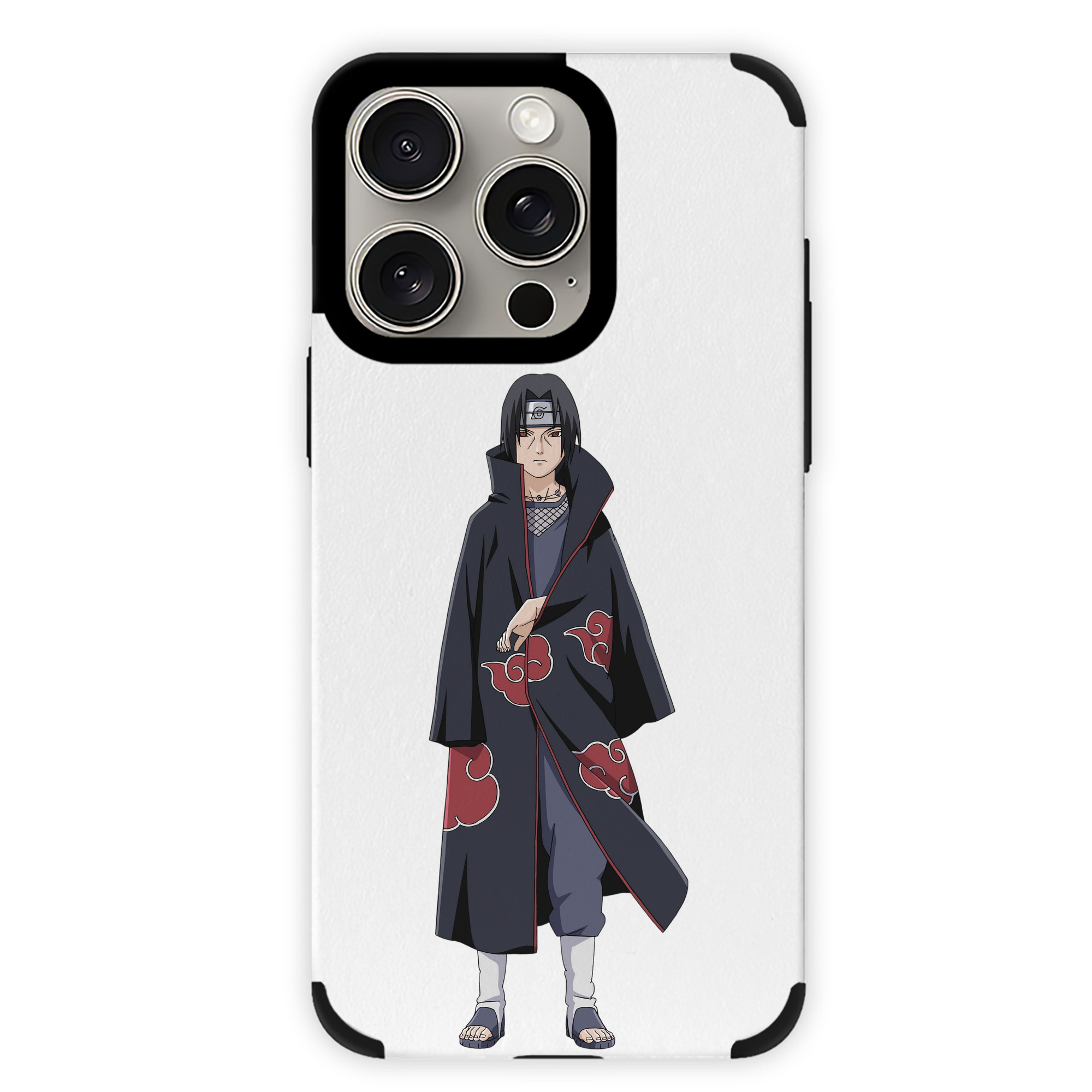（画像用） NARUTO -ナルト- うちは イタチ Uchiha Itachi 【iPhone15ProMax対応】 PUレザー スマホケース 耐衝撃＆黄変防止