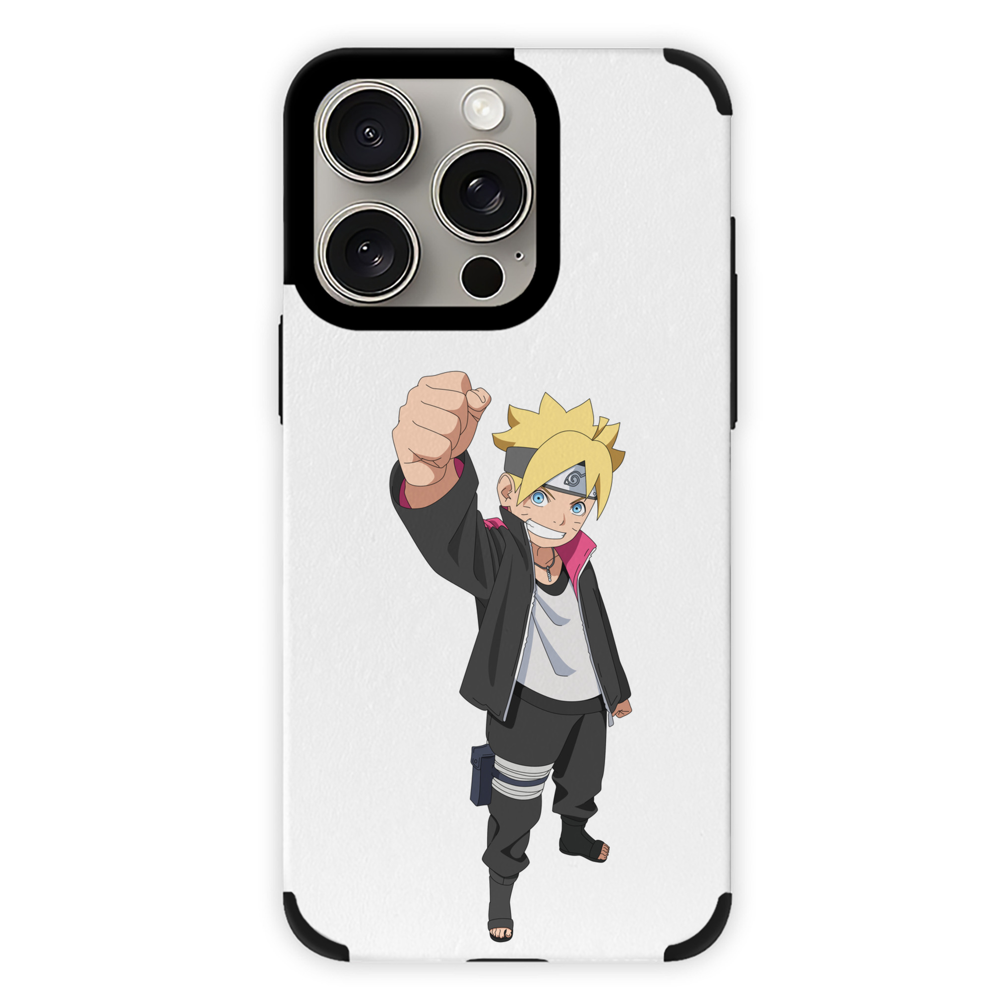 （画像用） NARUTO -ナルト- うずまき ボルト Uzumaki Boruto 【iPhone15ProMax対応】 PUレザー スマホケース 耐衝撃＆黄変防止