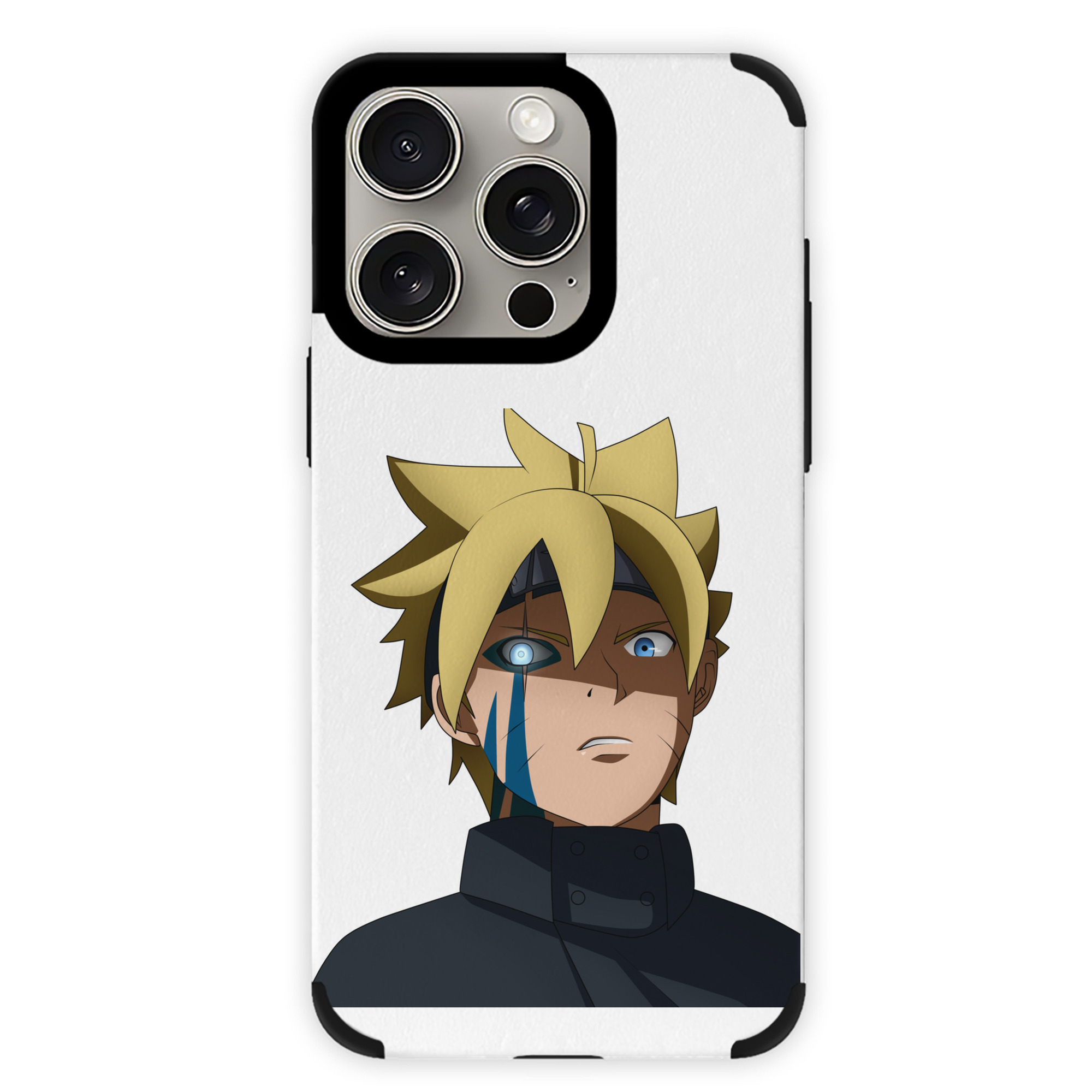 （画像用） NARUTO -ナルト- うずまき ボルト Uzumaki Boruto 【iPhone15ProMax対応】 PUレザー スマホケース 耐衝撃＆黄変防止