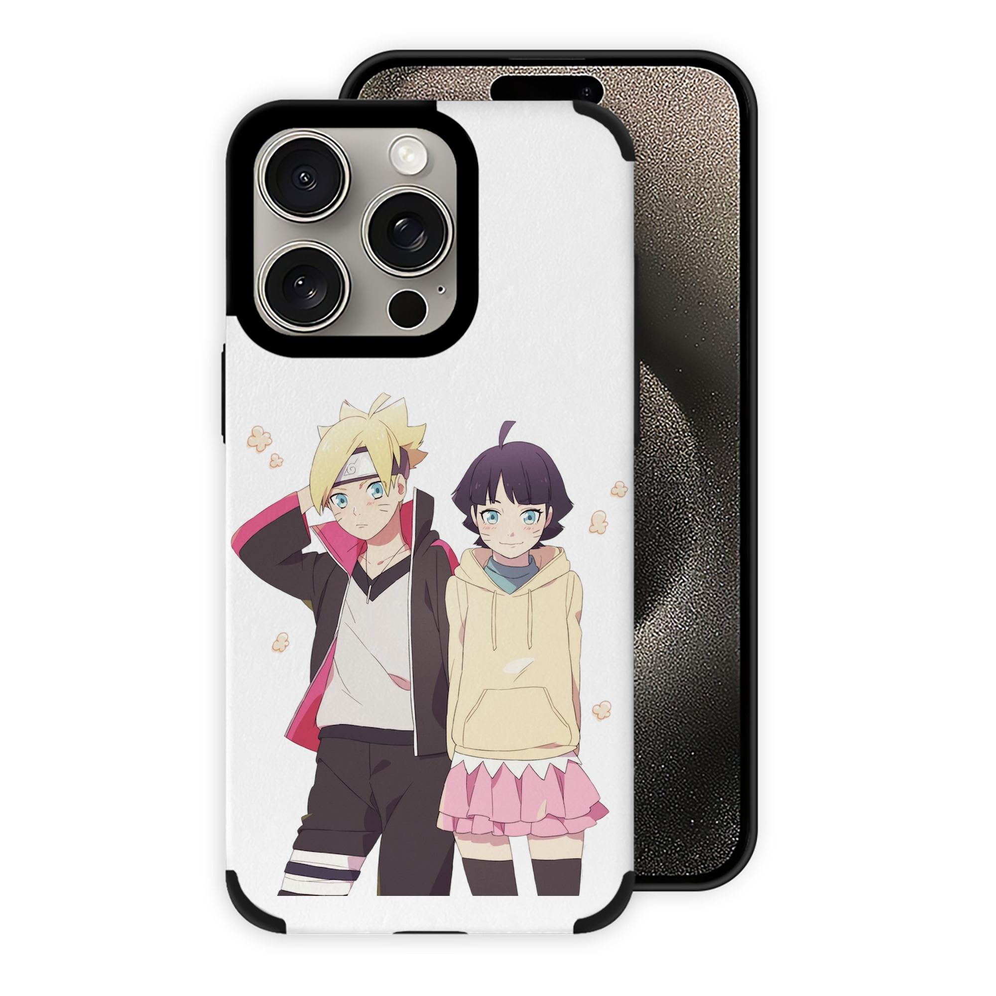 （画像用） NARUTO -ナルト- うずまき ボルト Uzumaki Boruto 【iPhone15ProMax対応】 PUレザー スマホケース 耐衝撃＆黄変防止