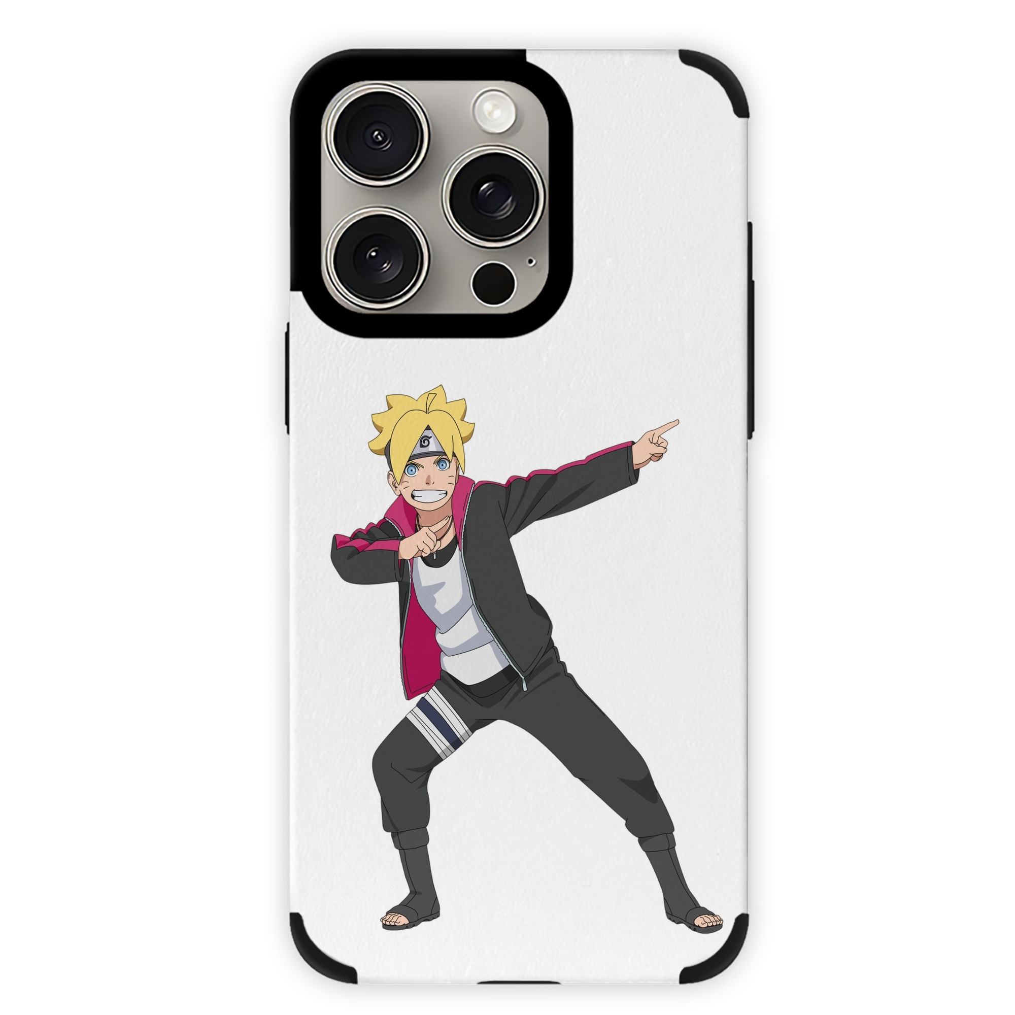 （画像用） NARUTO -ナルト- うずまき ボルト Uzumaki Boruto 【iPhone15ProMax対応】 PUレザー スマホケース 耐衝撃＆黄変防止