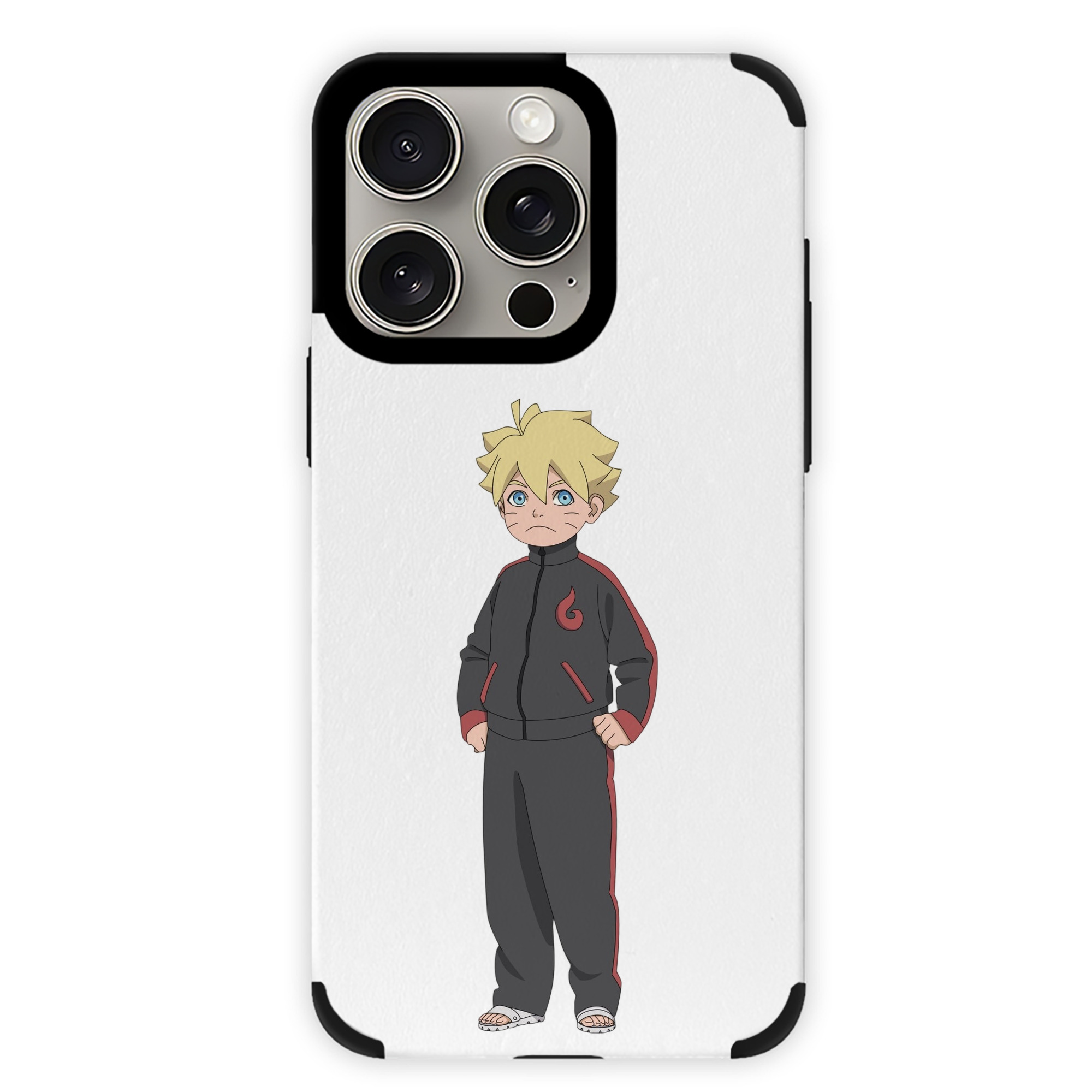 （画像用） NARUTO -ナルト- うずまき ボルト Uzumaki Boruto 【iPhone15ProMax対応】 PUレザー スマホケース 耐衝撃＆黄変防止