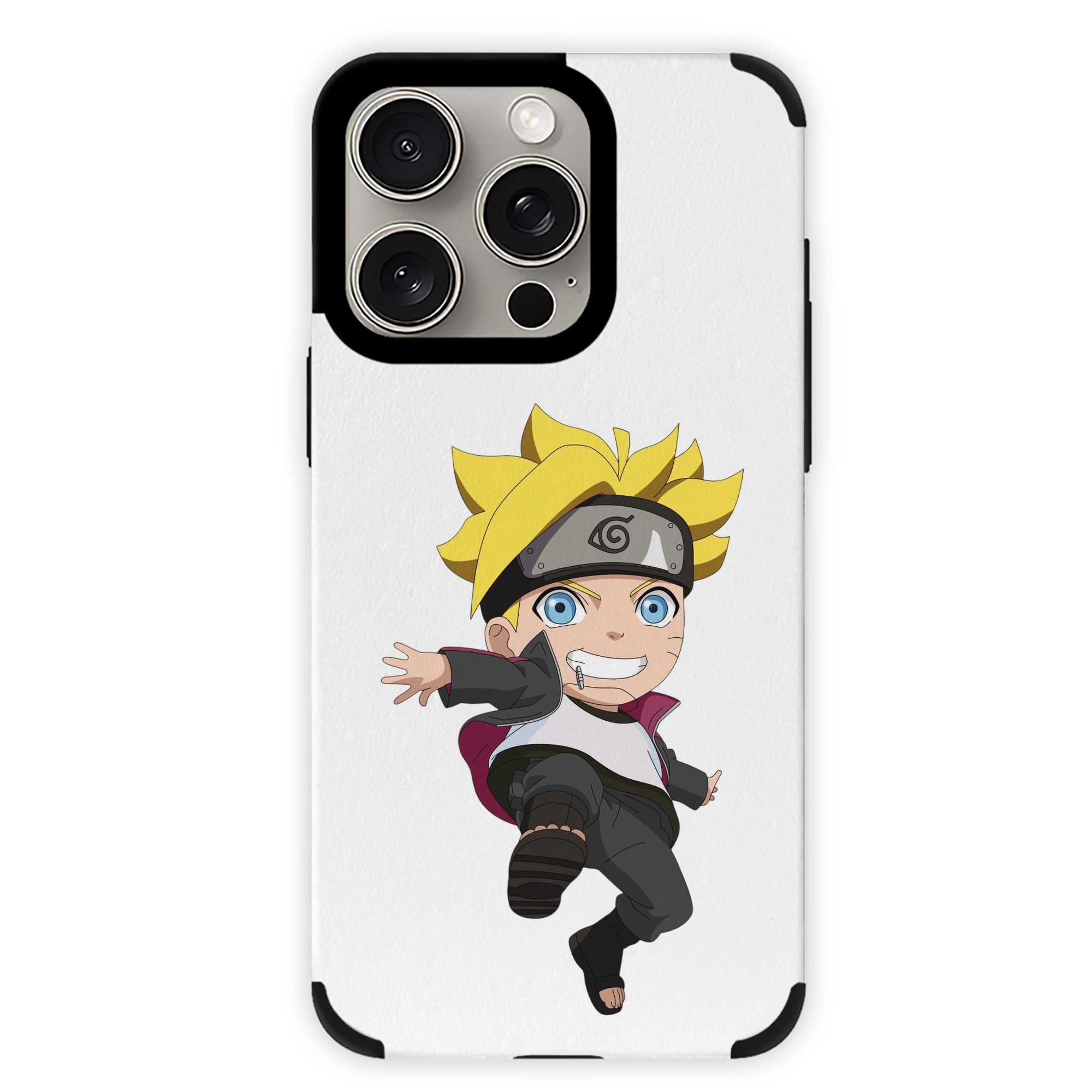 （画像用） NARUTO -ナルト- うずまき ボルト Uzumaki Boruto 【iPhone15ProMax対応】 PUレザー スマホケース 耐衝撃＆黄変防止