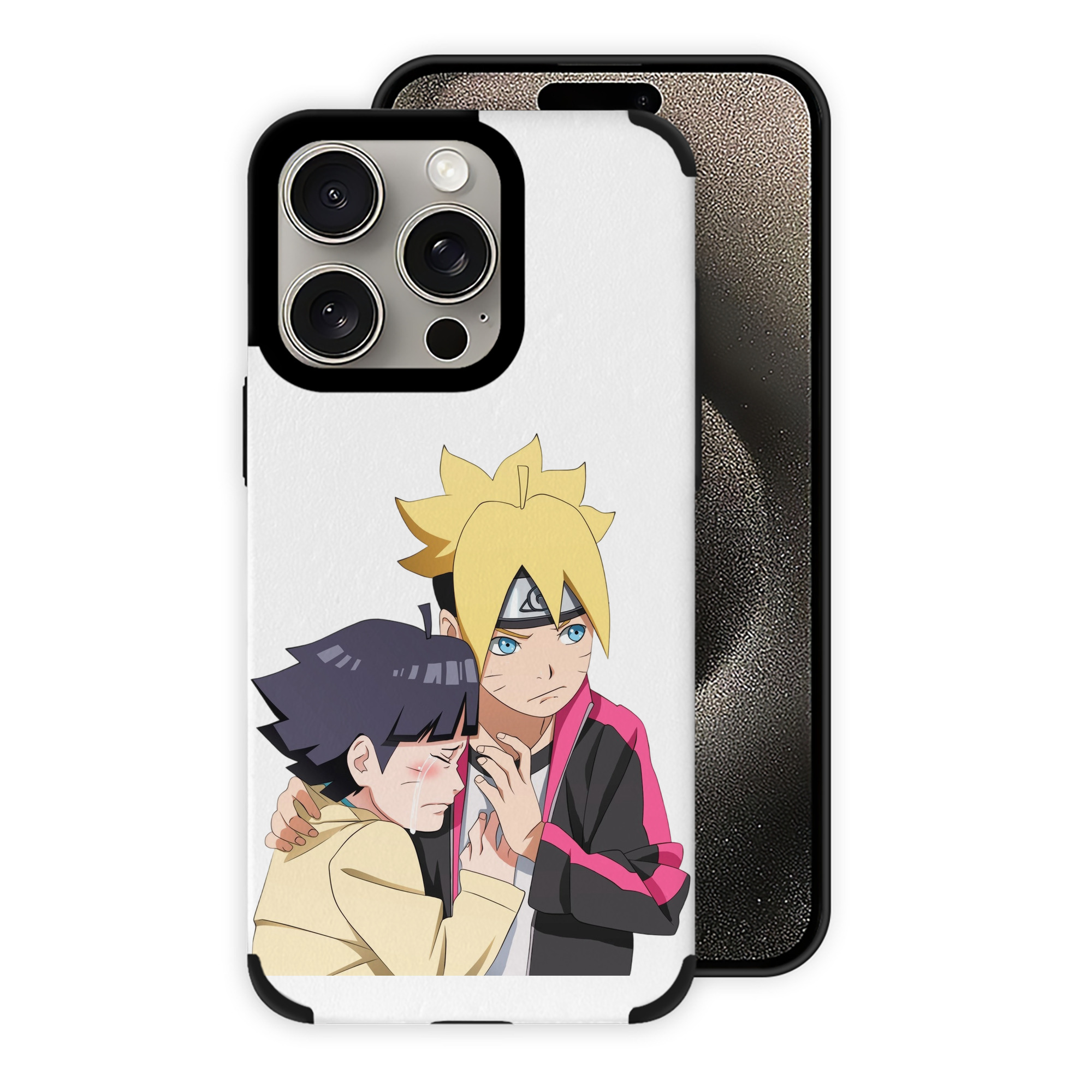 （画像用） NARUTO -ナルト- うずまき ボルト Uzumaki Boruto 【iPhone15ProMax対応】 PUレザー スマホケース 耐衝撃＆黄変防止