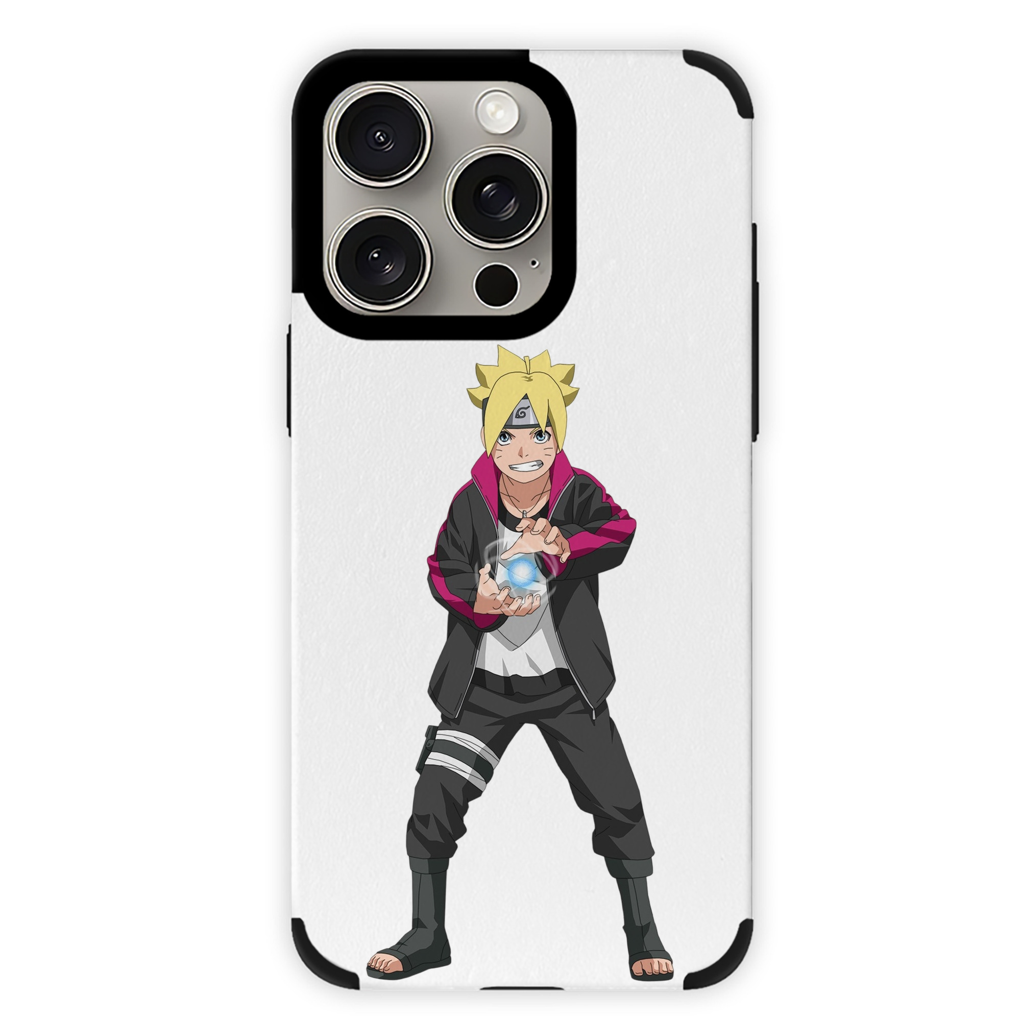 （画像用） NARUTO -ナルト- うずまき ボルト Uzumaki Boruto 【iPhone15ProMax対応】 PUレザー スマホケース 耐衝撃＆黄変防止