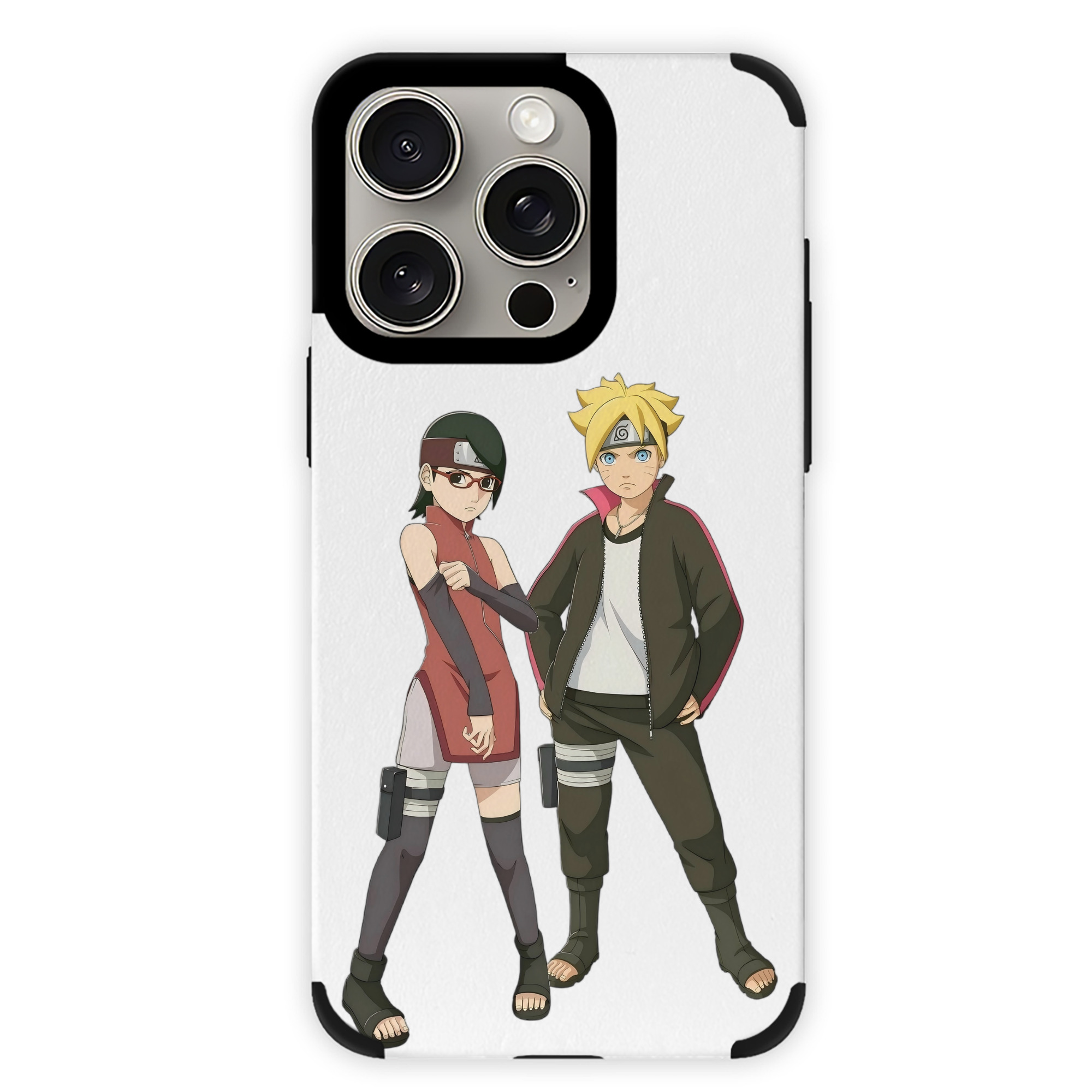 （画像用） NARUTO -ナルト- うずまき ボルト Uzumaki Boruto 【iPhone15ProMax対応】 PUレザー スマホケース 耐衝撃＆黄変防止