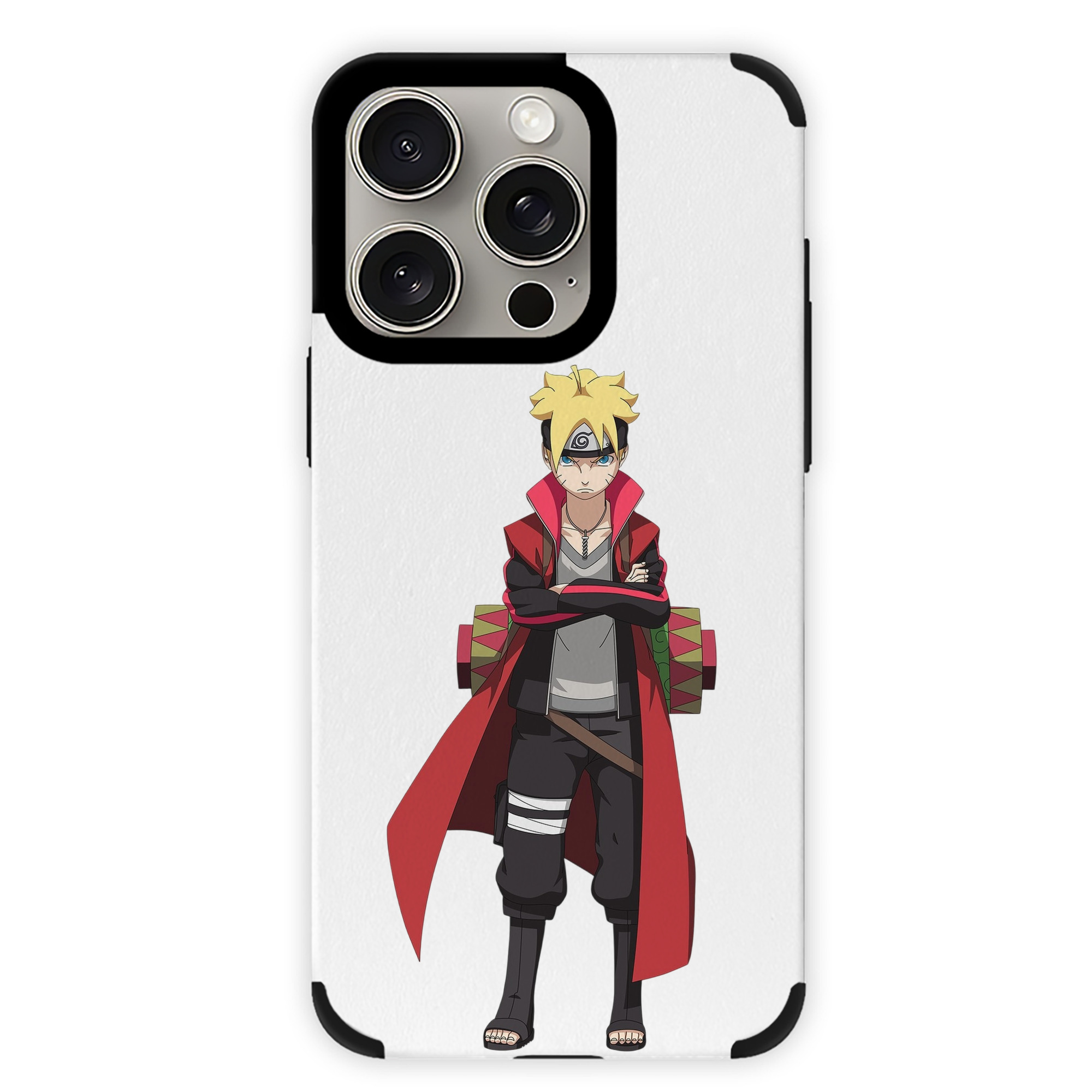 （画像用） NARUTO -ナルト- うずまき ボルト Uzumaki Boruto 【iPhone15ProMax対応】 PUレザー スマホケース 耐衝撃＆黄変防止