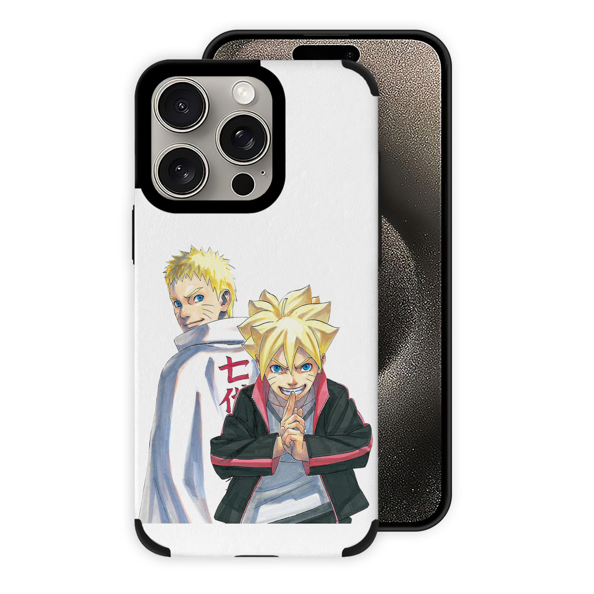 （画像用） NARUTO -ナルト- うずまき ボルト Uzumaki Boruto 【iPhone15ProMax対応】 PUレザー スマホケース 耐衝撃＆黄変防止