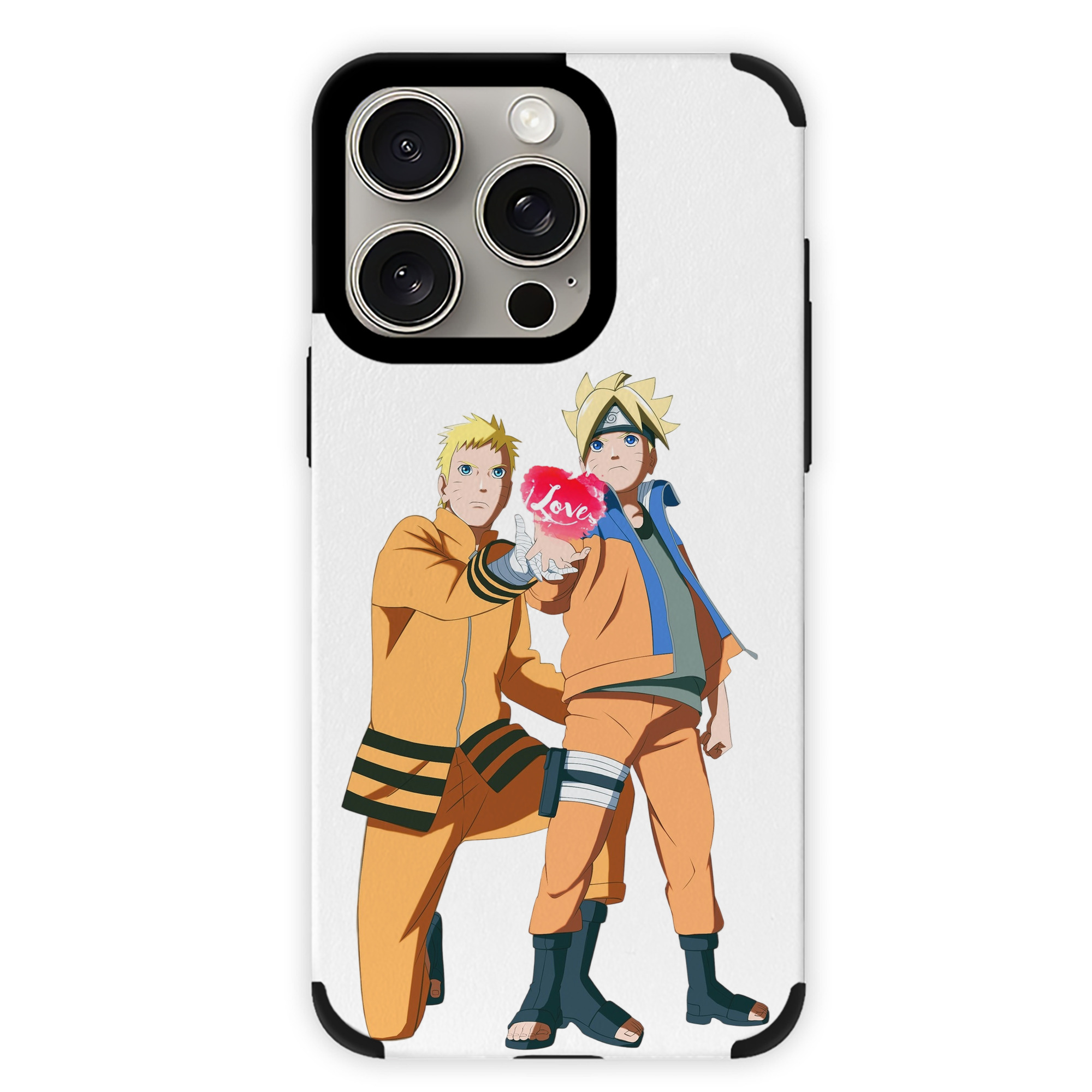 （画像用） NARUTO -ナルト- うずまき ボルト Uzumaki Boruto 【iPhone15ProMax対応】 PUレザー スマホケース 耐衝撃＆黄変防止